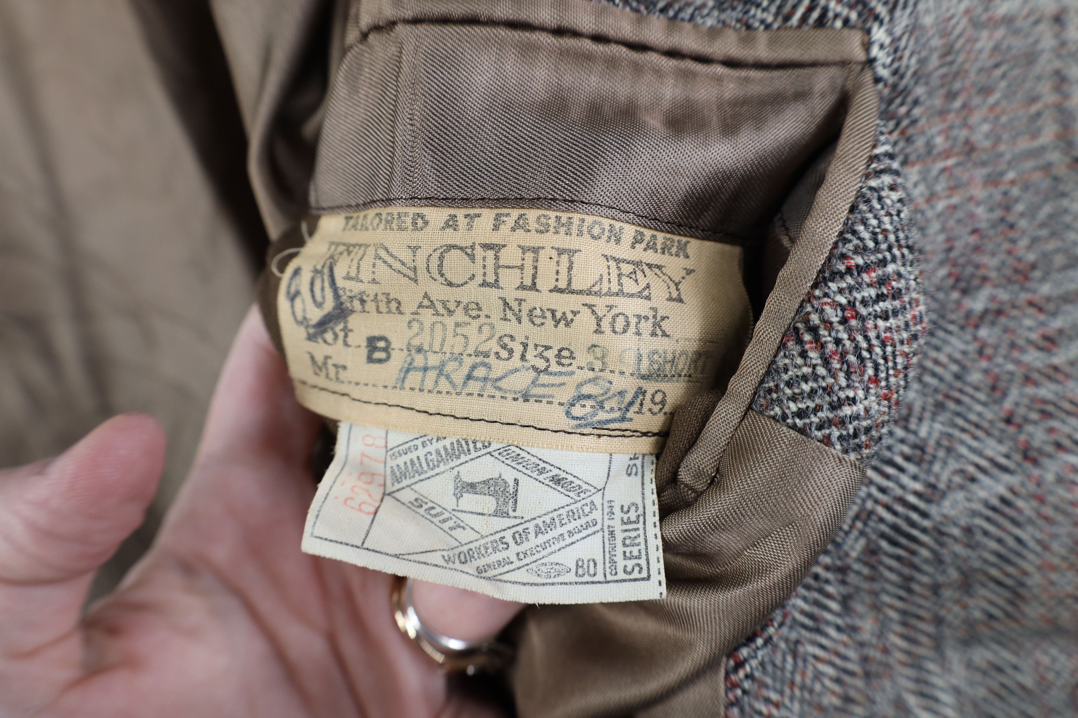 Vintage Vintage 40s 50s Streetwear Wool Tweed Overcoat Jacket USA Size US L / EU 52-54 / 3 - 13 Thumbnail