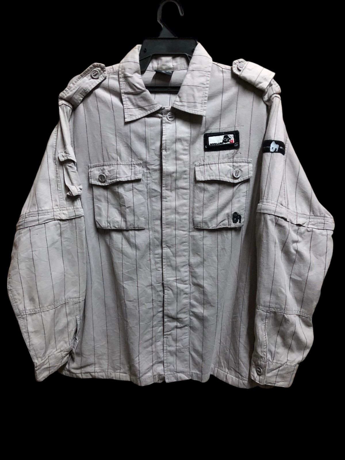 Other Gorilla Removable Sleeve Stripe Button Ups Jacket Size US M / EU 48-50 / 2 - 1 Thumbnail