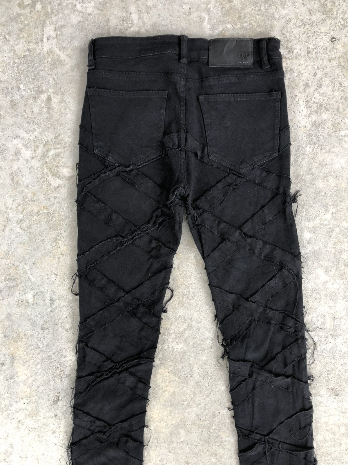 If Six Was Nine Japanese Waimea Flared Jean Distressed Denim Rick Owen Style Size US 30 / EU 46 - 8 Thumbnail
