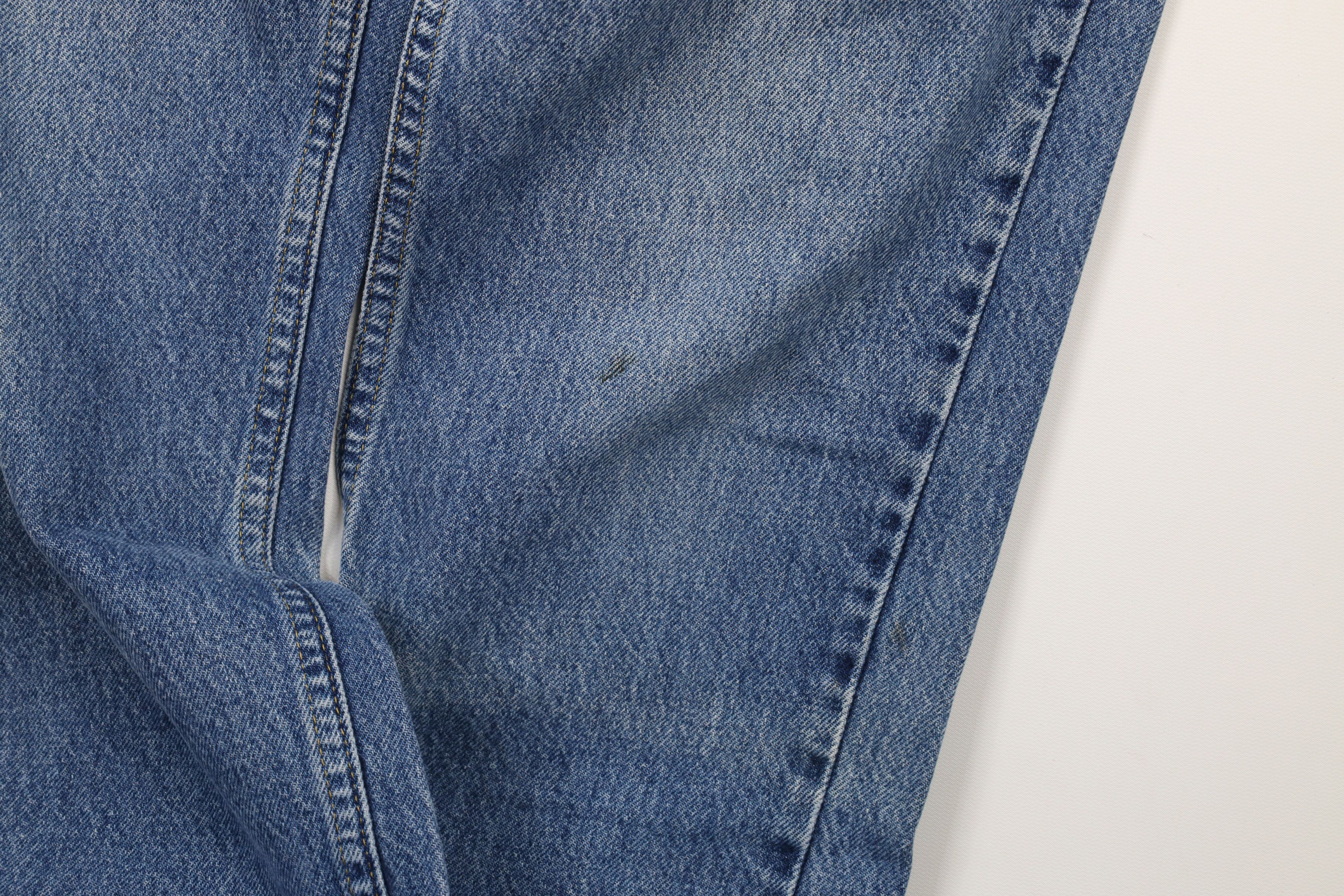 Lee × Vintage Vintage 90s Lee Jeans Straight Leg Denim Jeans Blue Cotton Size US 33 - 5 Thumbnail