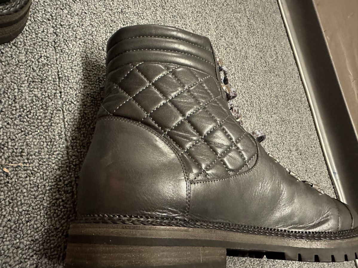 Chanel Chanel Calfskin Ankle Combat Boots Size US 12 / EU 45 - 15 Thumbnail