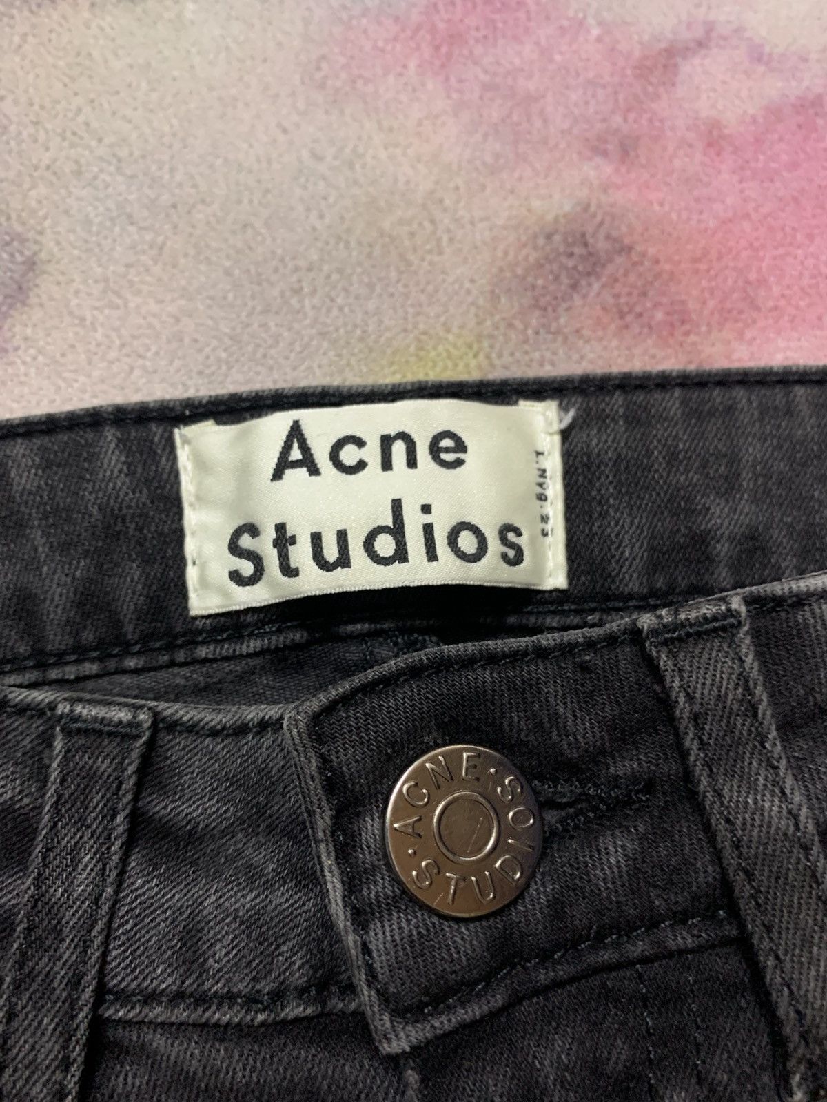 Acne Studios Acne Washed Skinny 5 Pistol Blk Denim Pants Size 24" / US 00 / IT 34 - 5 Thumbnail