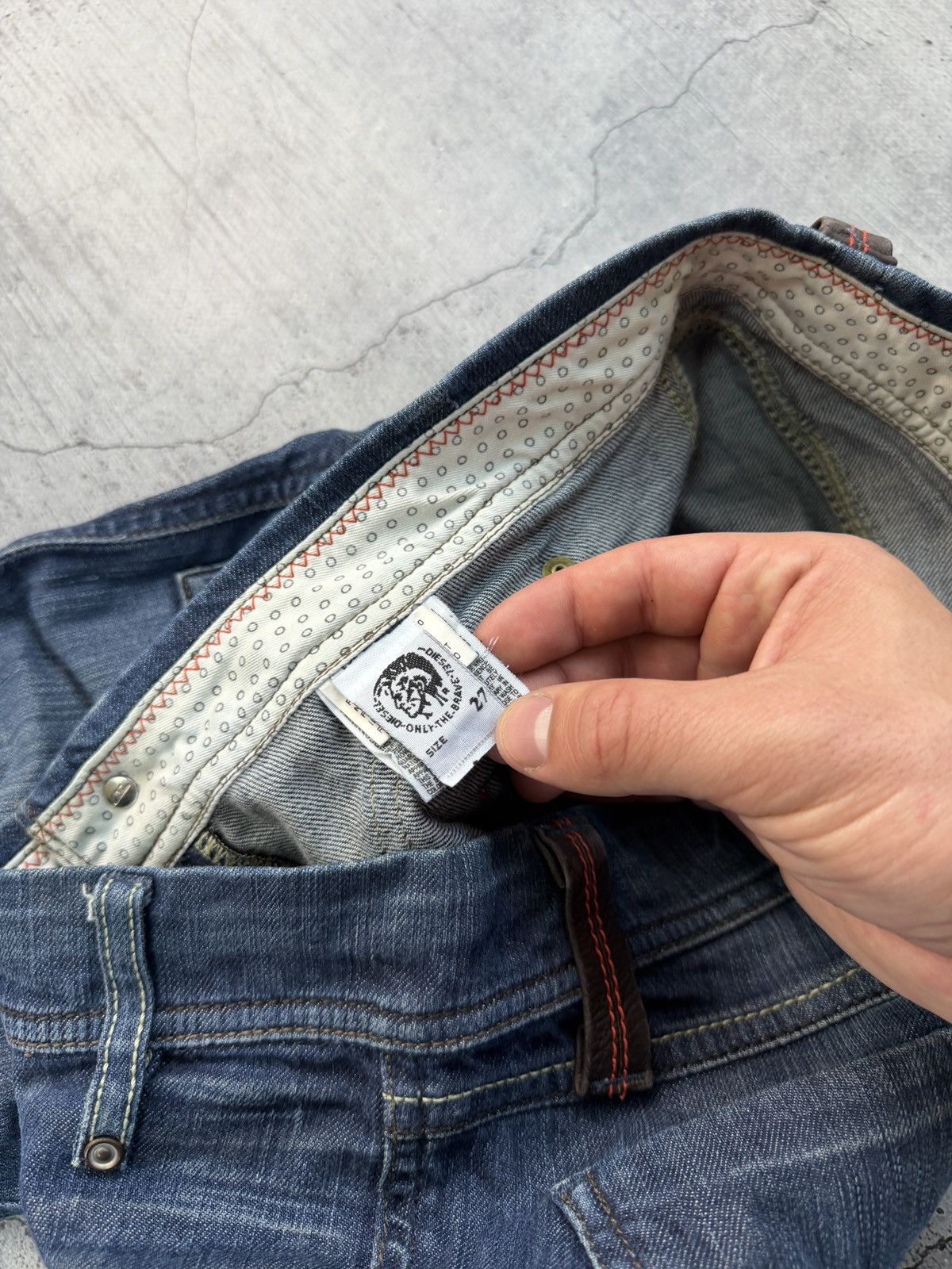 Diesel Crazy Faded Diesel western Jeans Size US 27 - 7 Thumbnail