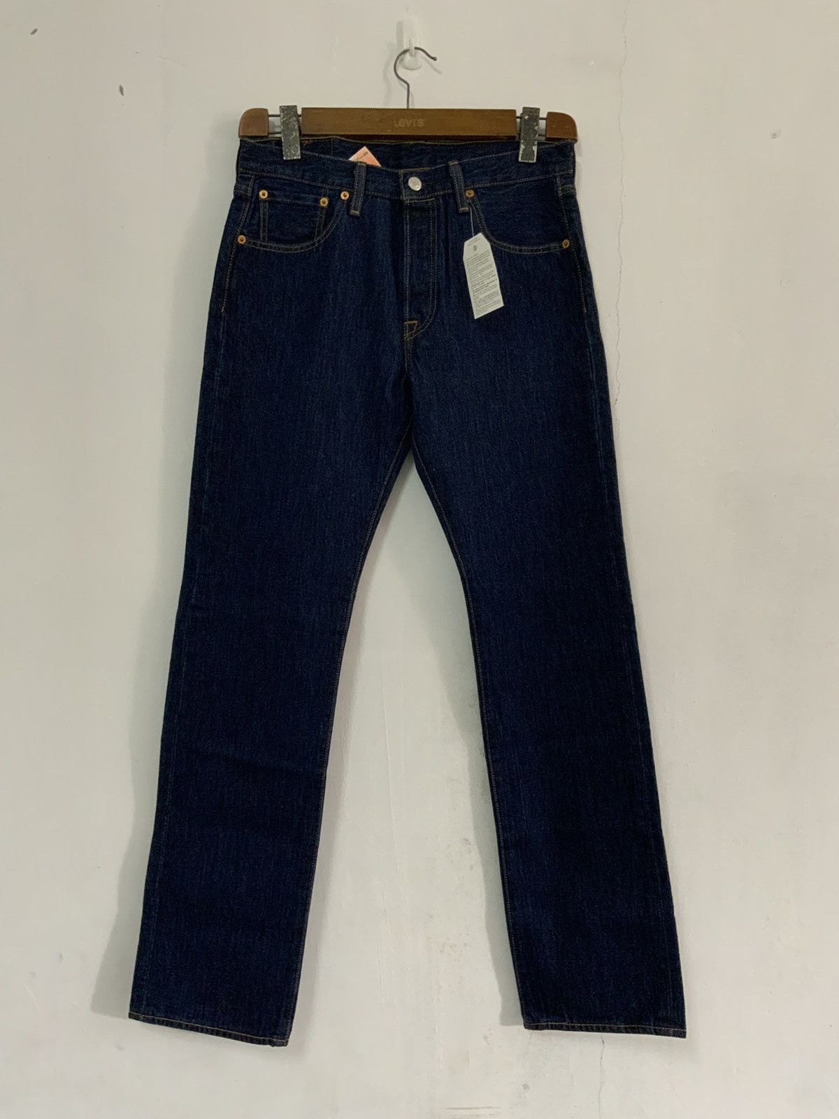 Levi's New Levis’s 501 Straight Leg Button Fly Denime Jeans Size US 30 / EU 46 - 1 Thumbnail