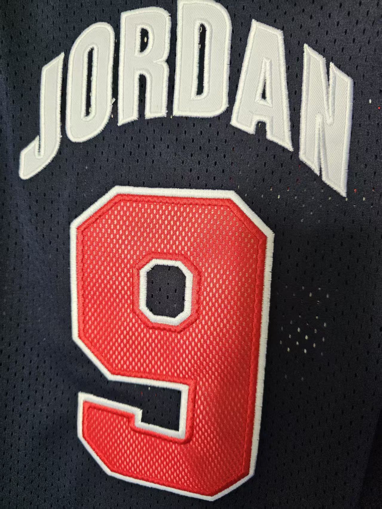 NBA Michael Jordan Jersey USA 9 Blue Double Stitched Size US XL / EU 56 / 4 - 4 Thumbnail