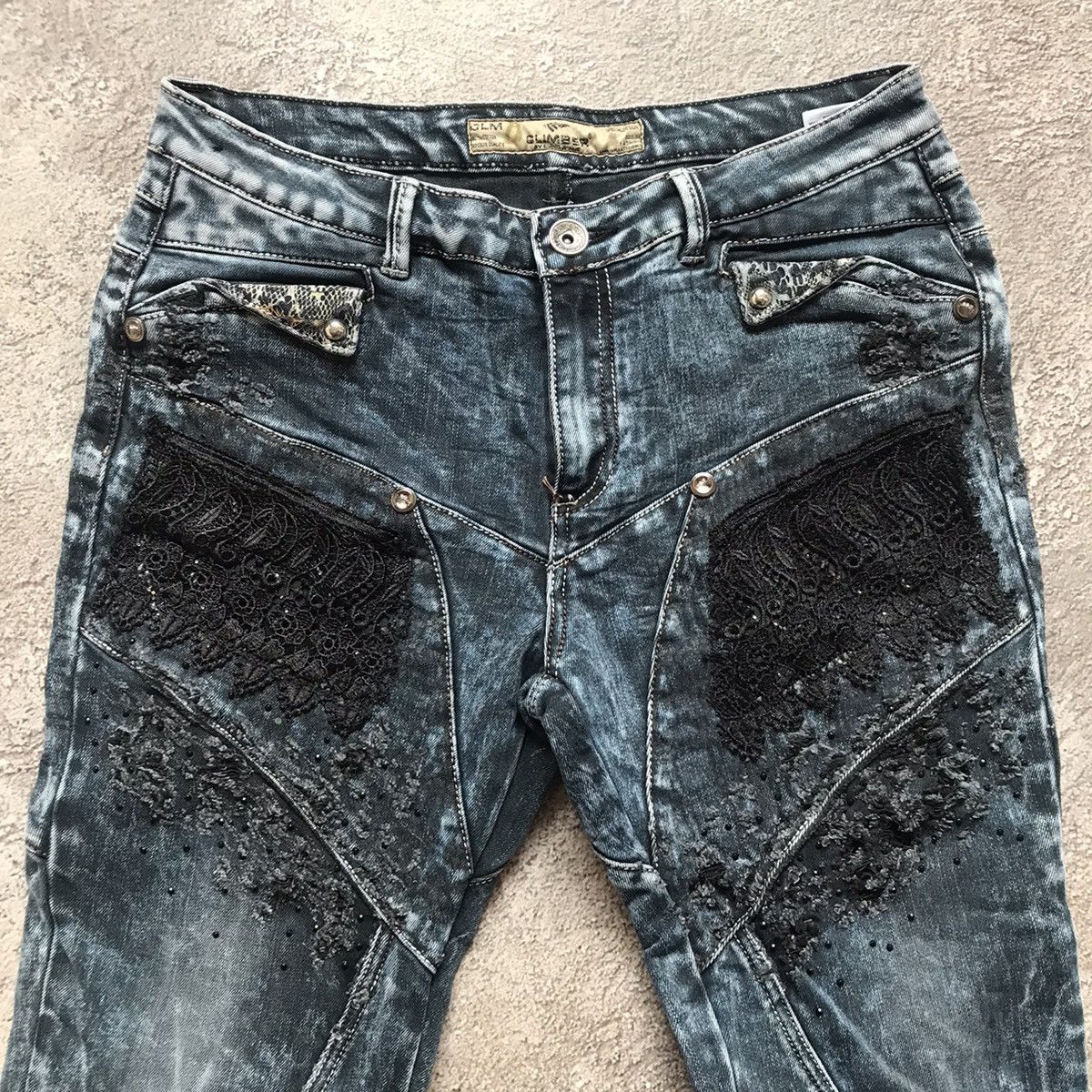 Vintage Vintage 90s Faded Distressed Baggy Jeans Grunge Skate 31 Size 31" - 4 Thumbnail