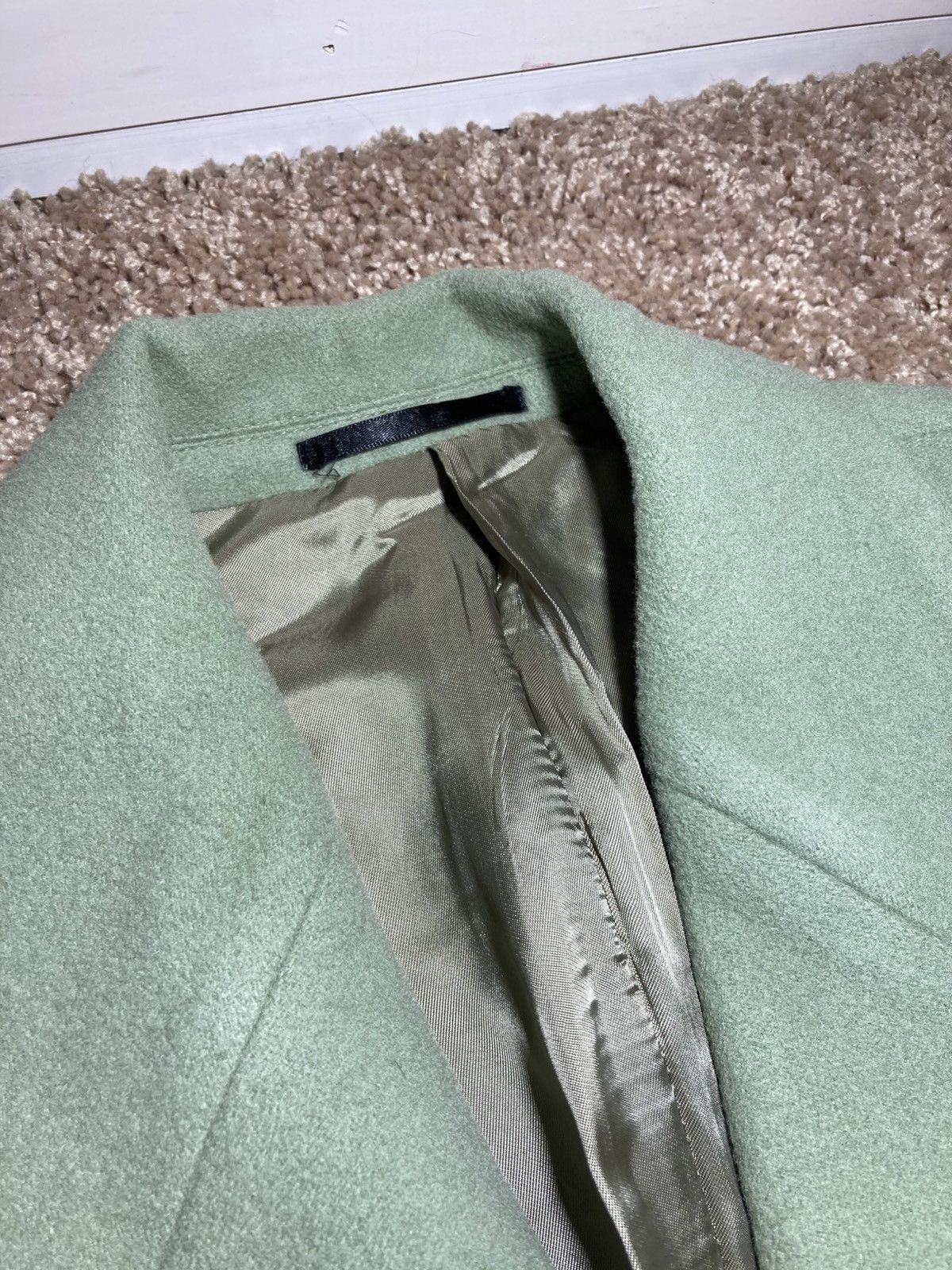 Martine Rose AW19 Martine Rose Mint Green Wool Overcoat 2019 3B M Jacket Size US M / EU 48-50 / 2 - 3 Thumbnail