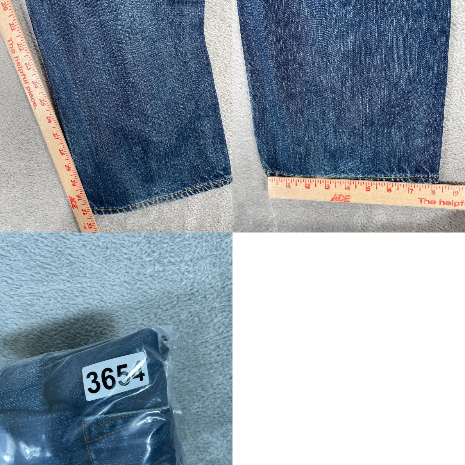 Gap Gap 1969 Low Rise Straight Jeans Men's 38x32 Dark Blue Wash Cotton Denim Size US 38 / EU 54 - 9 Thumbnail