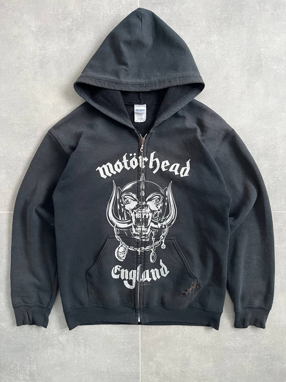 Band Tees Vintage Motorhead Faded Distressed Zip Hoodie Size US M / EU 48-50 / 2 - 1 Thumbnail