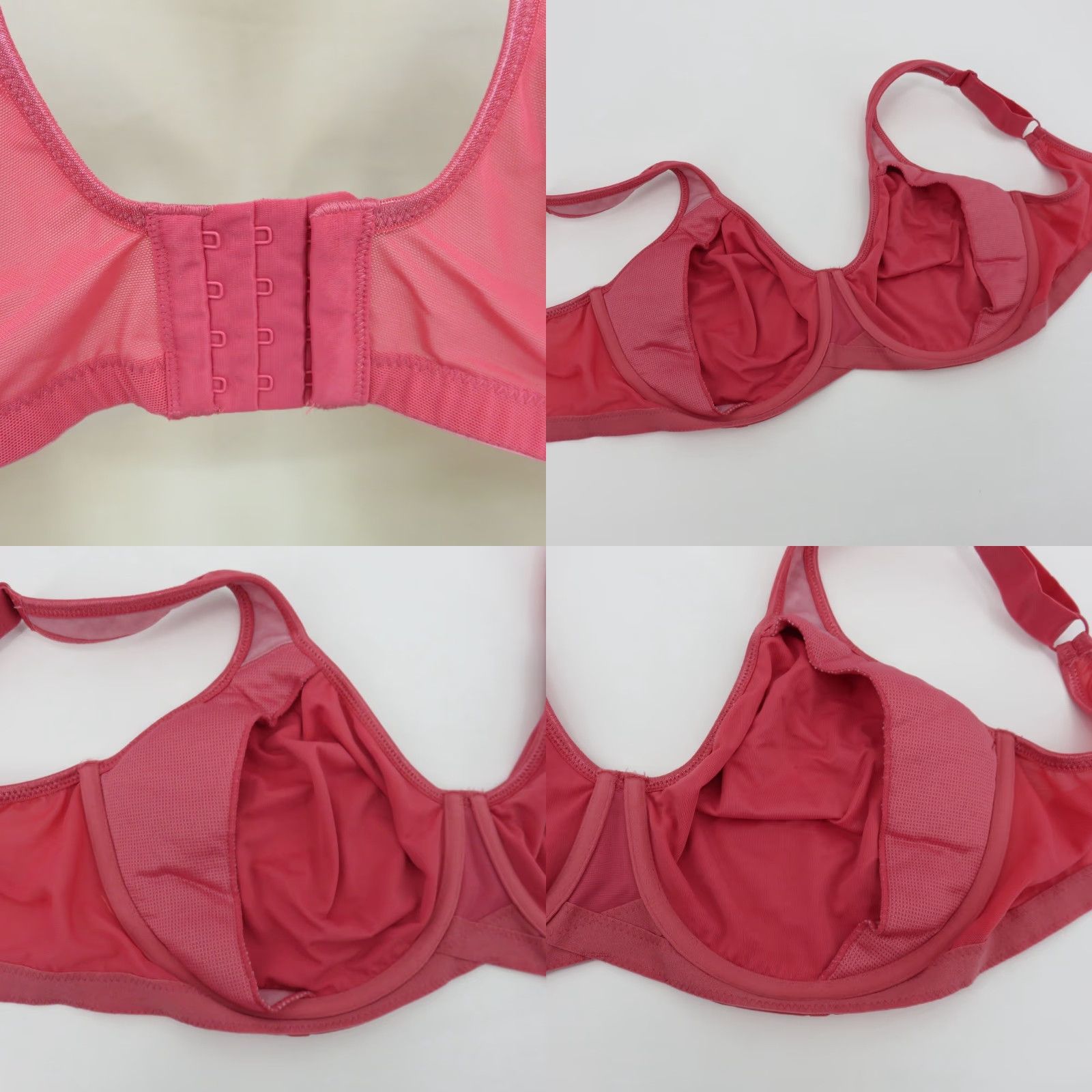 Vintage Breezies Bra Underwire Unlined Style A639540 36DDD Womens Pink T-Shirt Bra Charms Rhinestone Silver Charm Size ONE SIZE - 8 Thumbnail