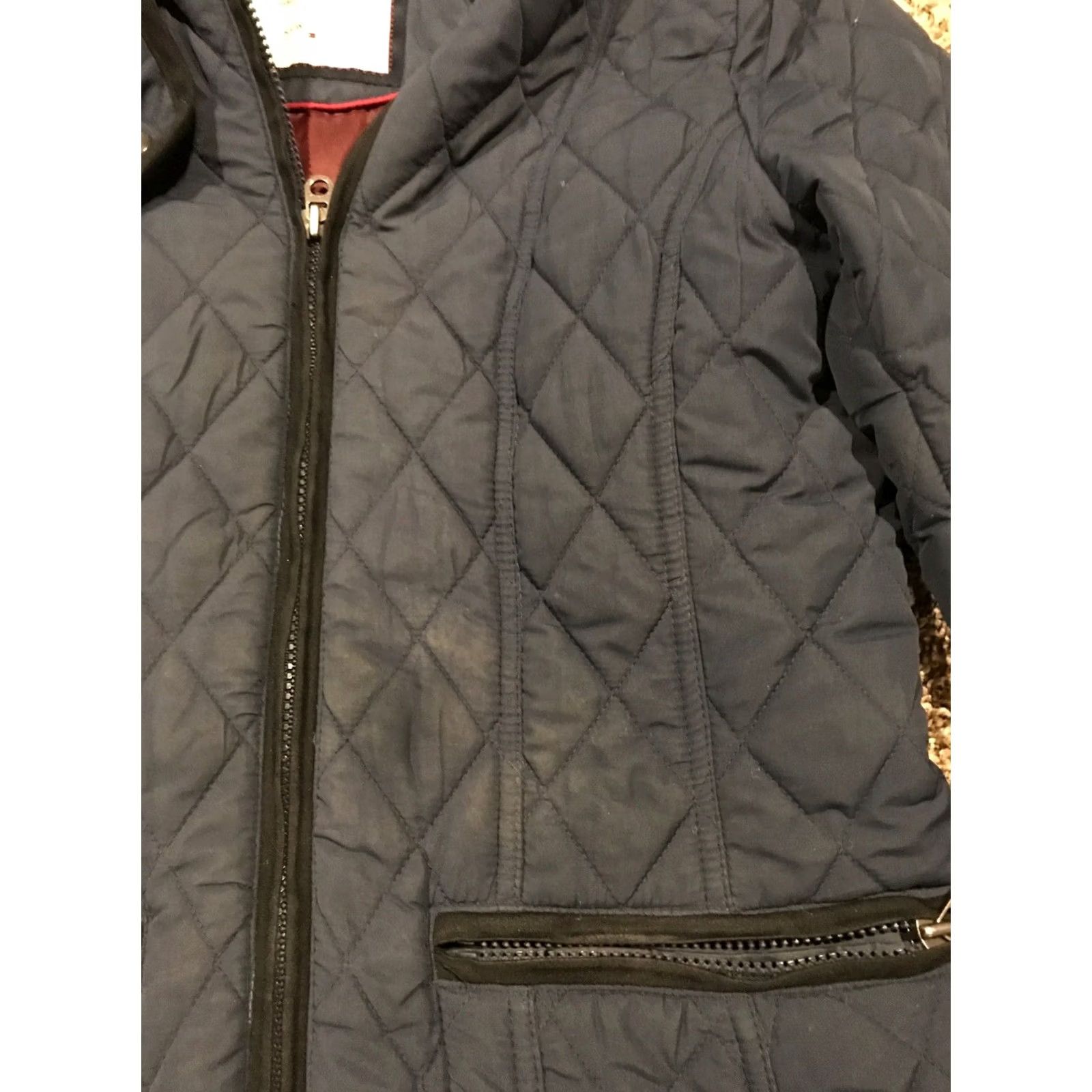 Tommy Hilfiger Tommy Hilfiger Womens Coat Blue Quilted Full Zip Polyester Mid-Length Regular S Size S / US 4 / IT 40 - 3 Thumbnail