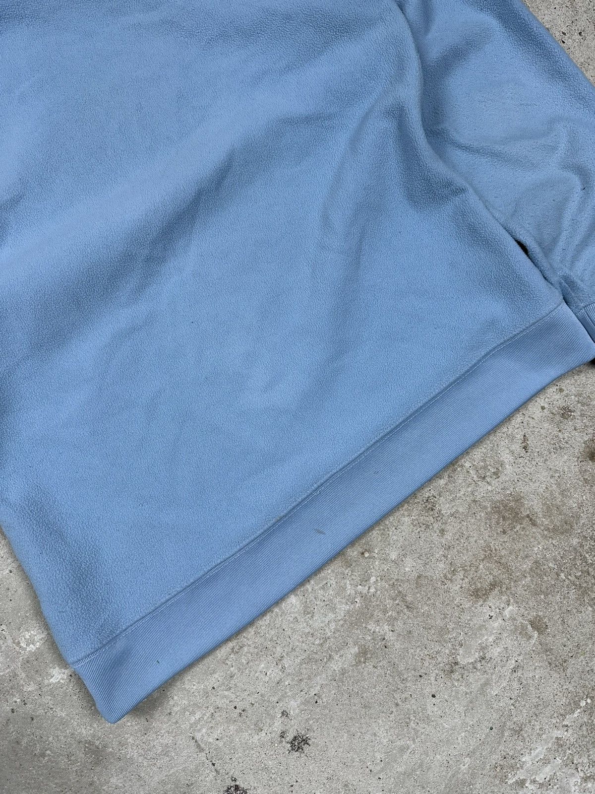 Nike × Vintage Vintage Y2K Nike Baby Blue Center Swoosh Fleece Hoodie Size US S / EU 44-46 / 1 - 14 Thumbnail