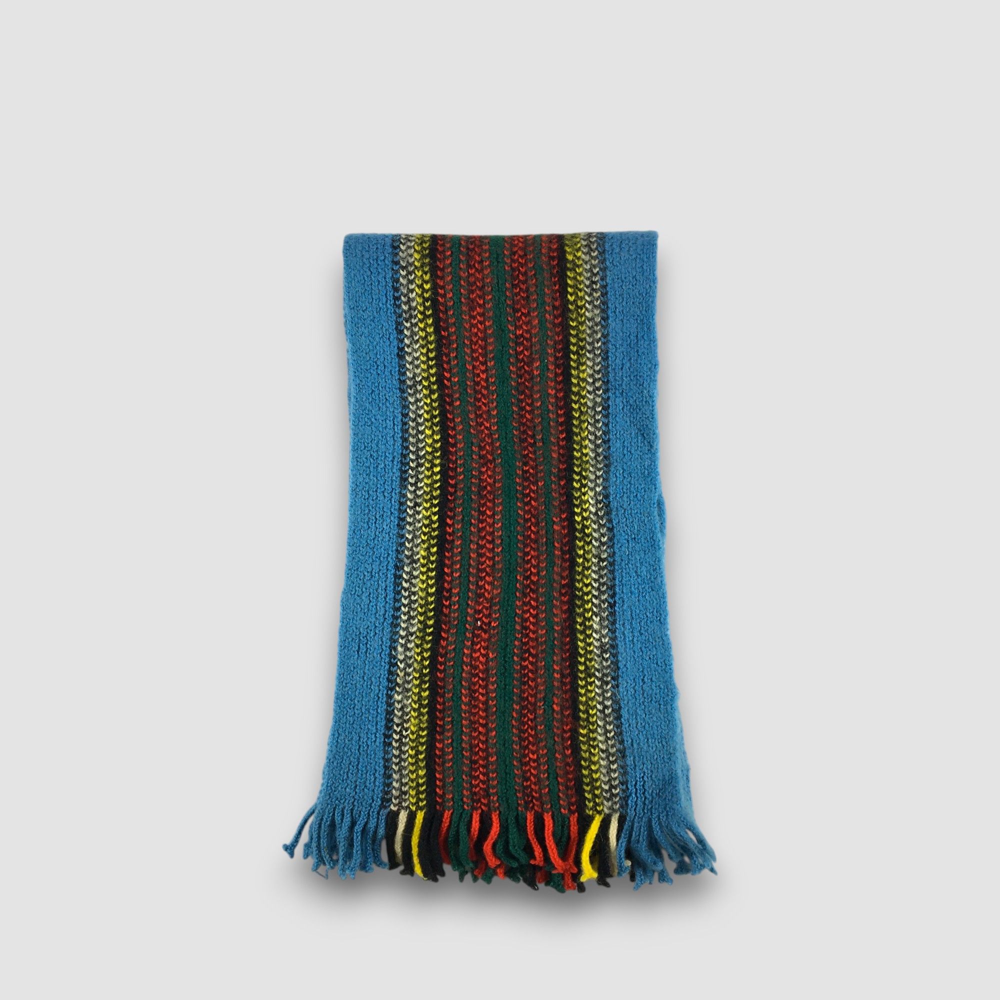 Andersons Vintage Anderson Scarf Knit Ribbed Fringe Wool Scarves Size ONE SIZE - 2 Thumbnail