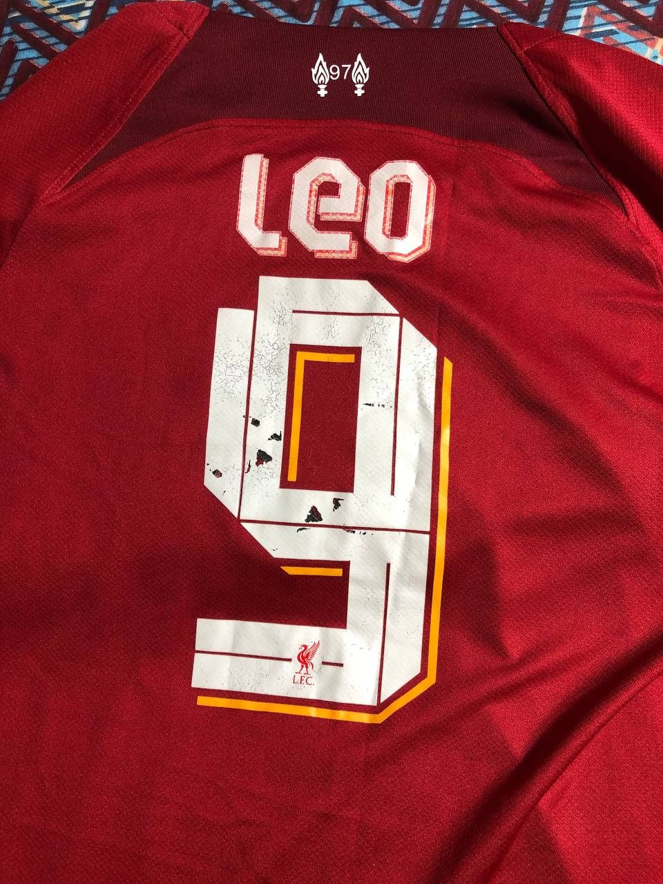 Nike T-Shirt Nike Jerseys Y2K Vintage big logo L.F.C. #9 LEO Size US S / EU 44-46 / 1 - 9 Thumbnail