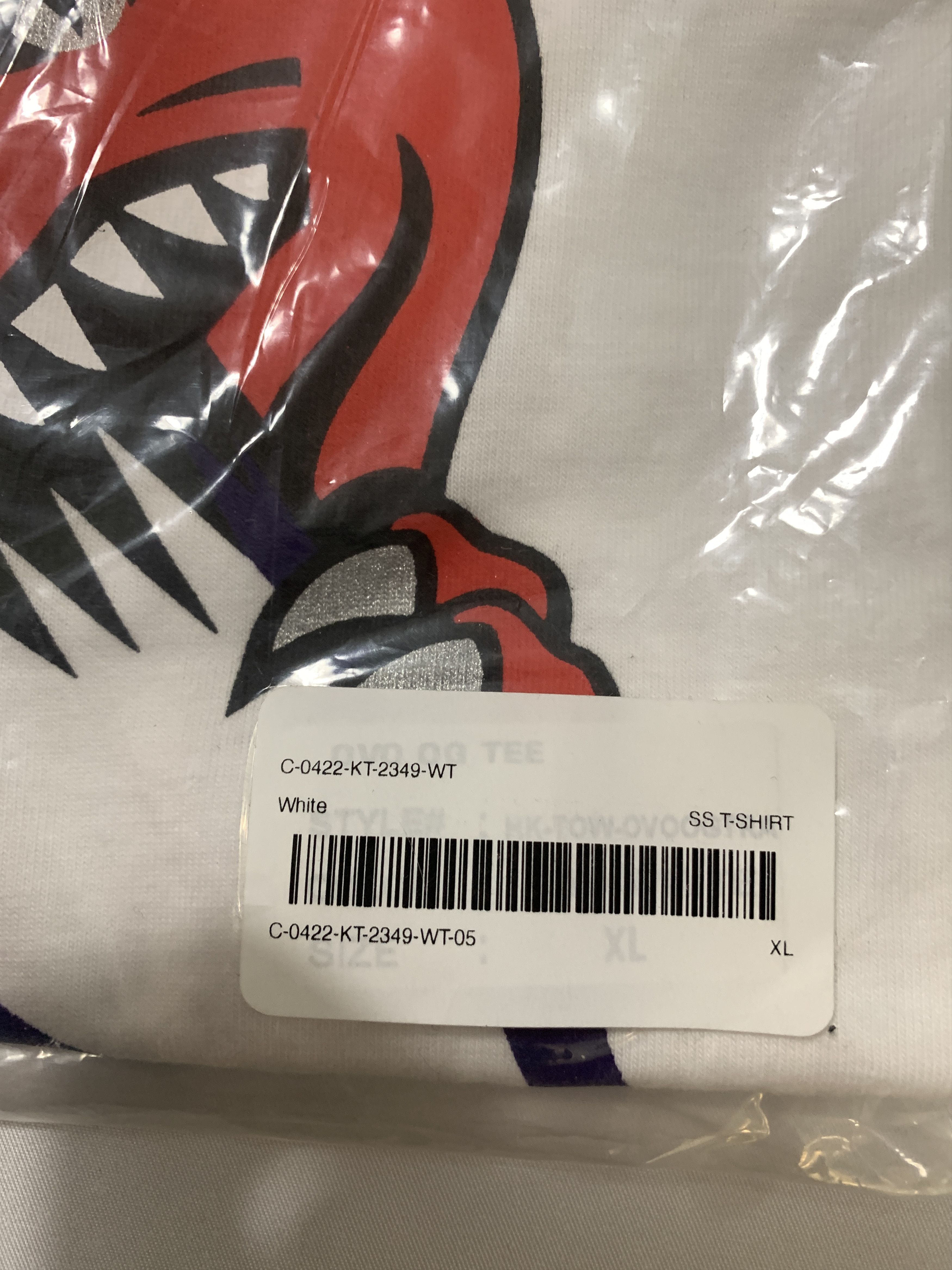 Drake OVO X Mitchell & Ness '95 Raptors OG Owl T-Shirt Size US XL / EU 56 / 4 - 3 Thumbnail