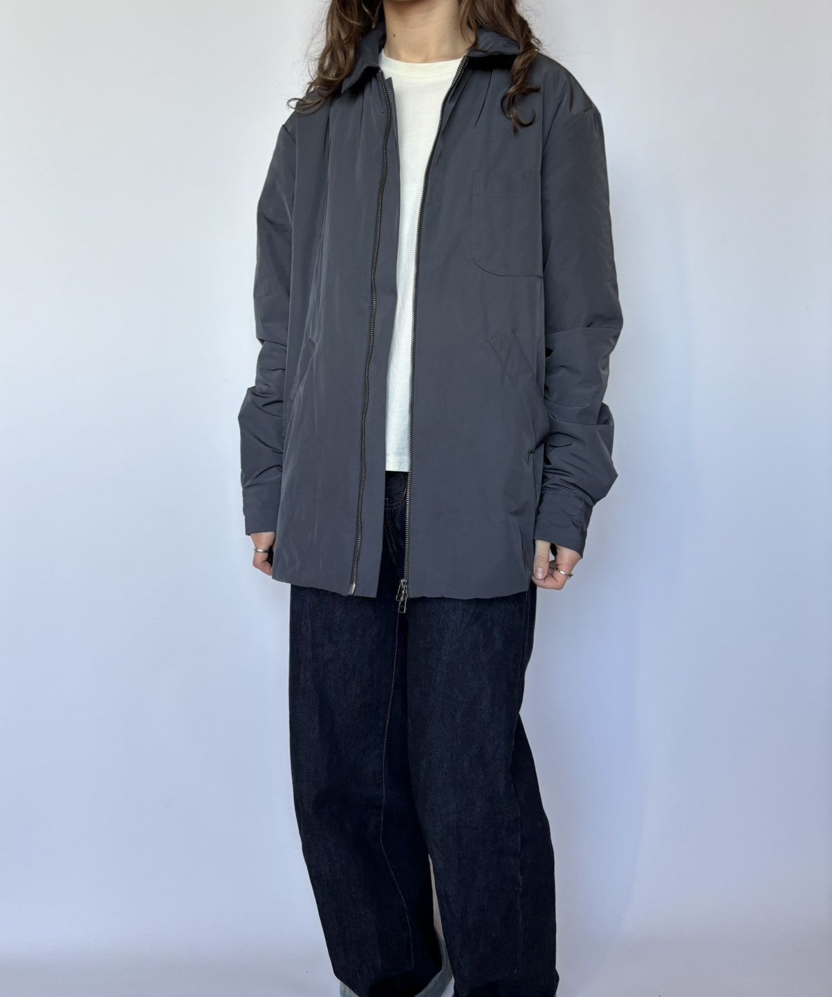 Japanese Brand × Schnaydermans Schnaydermans Nylon Gray Orange Jacket Size US S / EU 44-46 / 1 - 1 Thumbnail