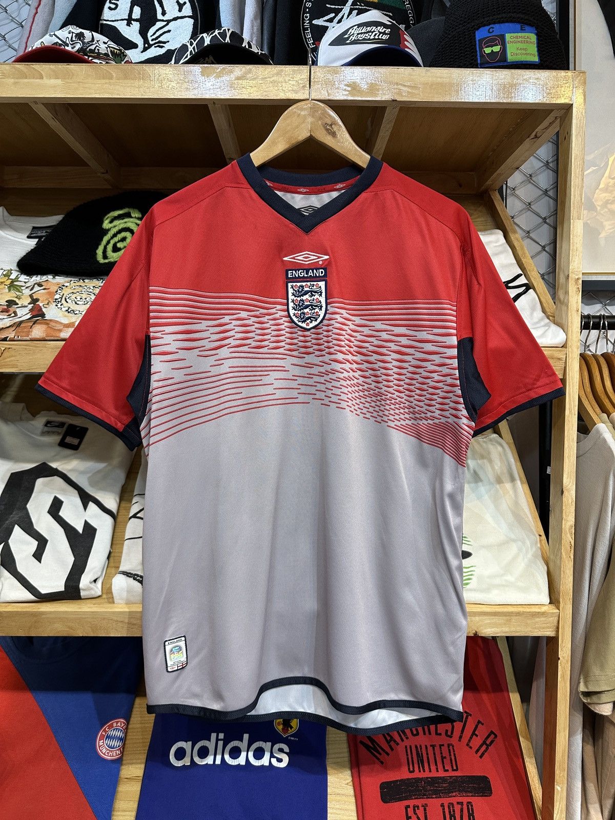 Palace × Umbro Palace umbro classic jersey vermillion | Grailed