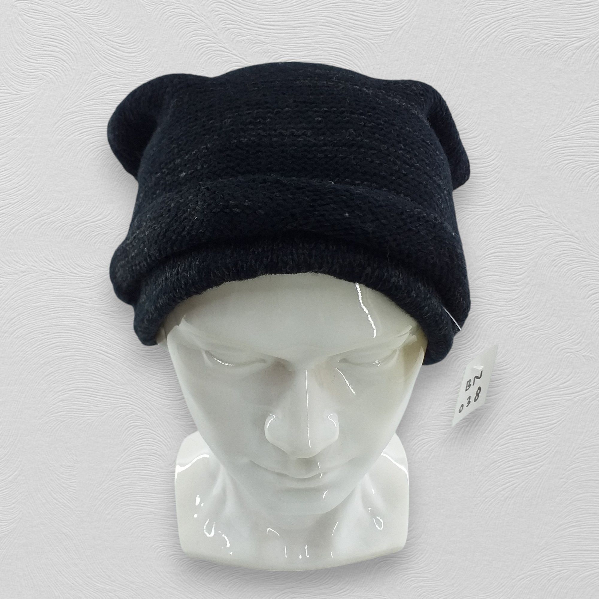 Japanese Brand Rare Design Plain Snow Cap Hat Beanie -BN038 Size ONE SIZE - 1 Thumbnail