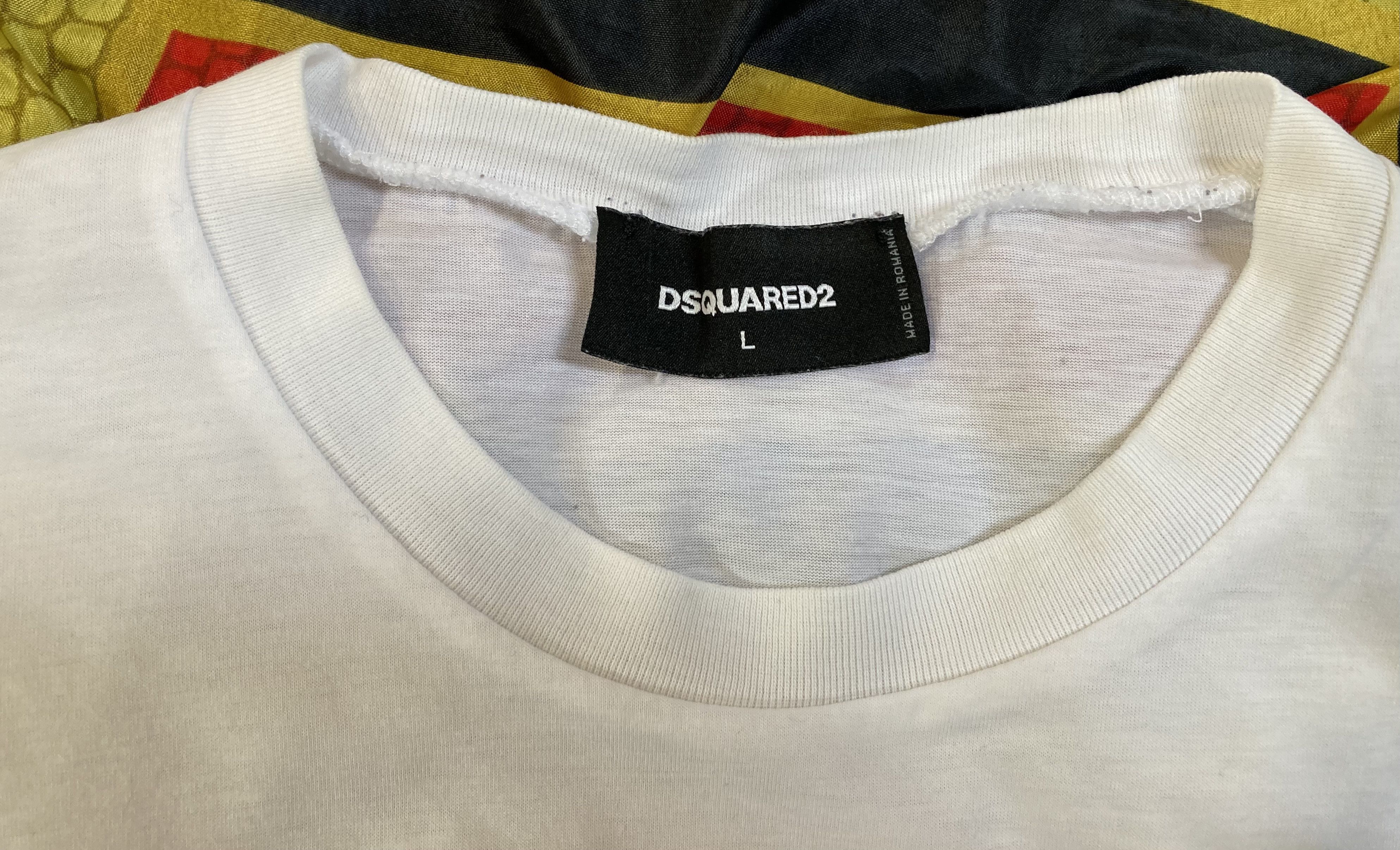 Dsquared2 DSQUARED2 Tape detail Icon T-shirt White Size US L / EU 52-54 / 3 - 4 Thumbnail