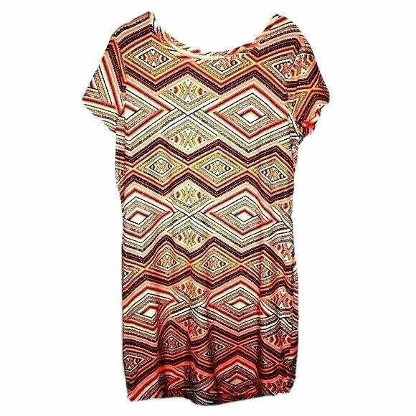 Other Bobbie Brooks Dress Neon Bright Print Juniors Large L Soft Size L / US 10 / IT 46 - 1 Thumbnail