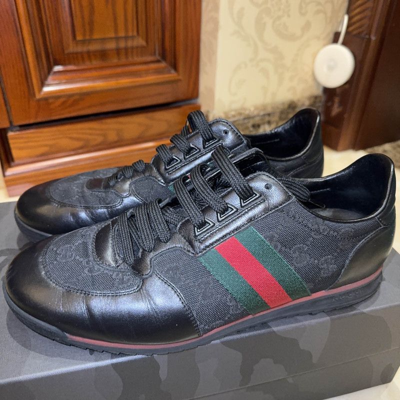 Gucci Gucci Black Sporty Casual Shoes 0079 Size US 9.5 / EU 42-43 - 1 Thumbnail