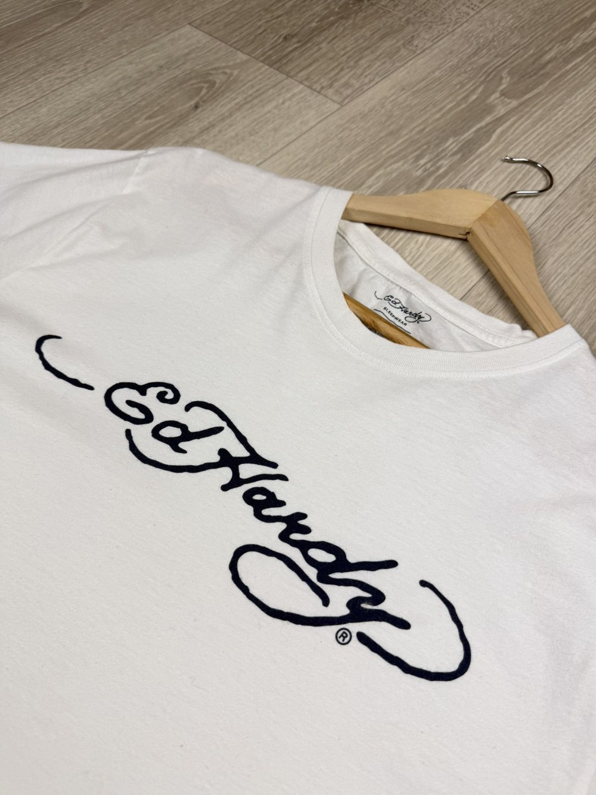 Ed Hardy Ed Hardy by Christian Audigier Big Logo T-Shirt Size L Size US L / EU 52-54 / 3 - 4 Thumbnail