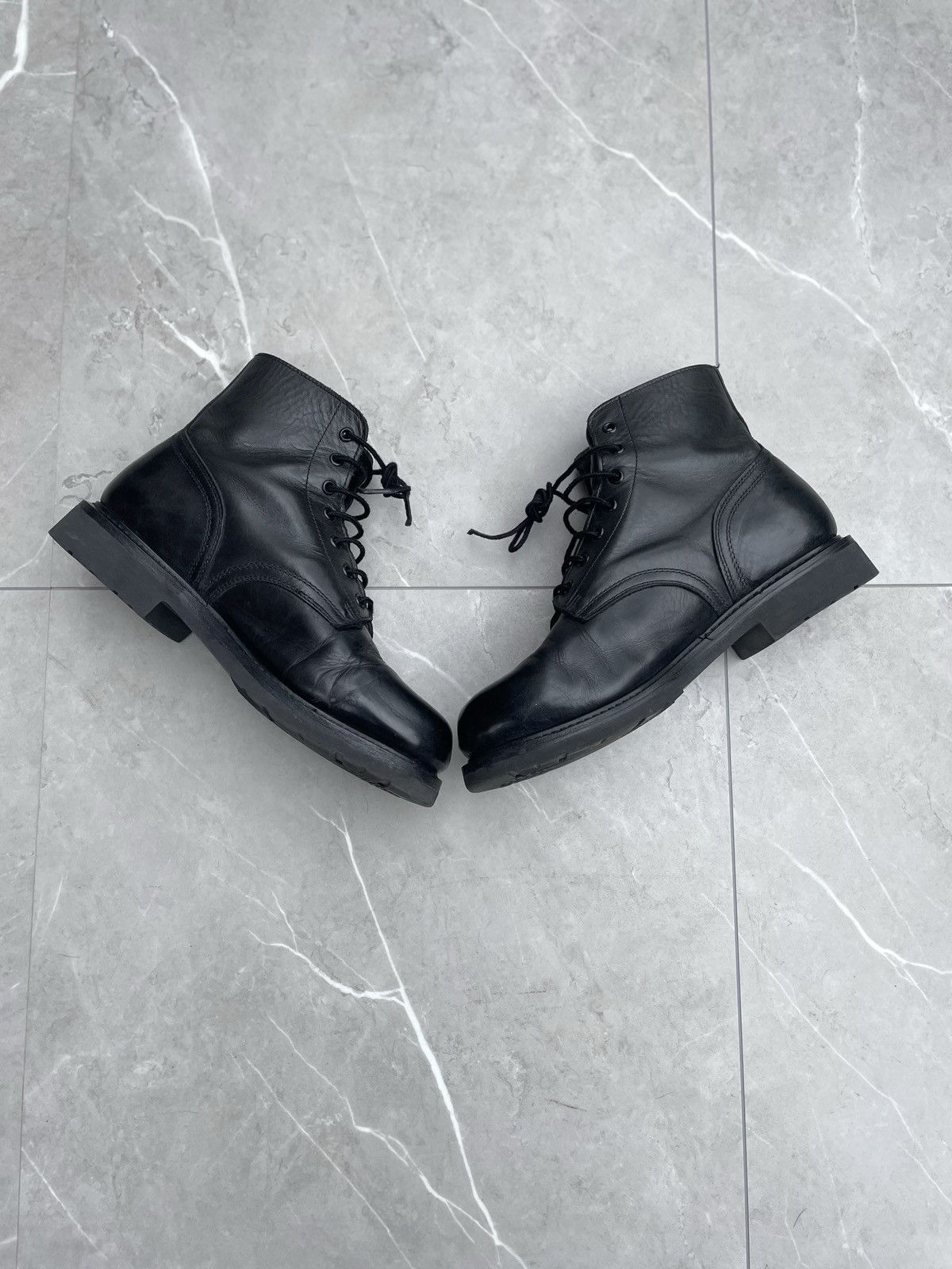 Vintage Vintage Leather Military Ankle Combat Boots Size US 10.5 / EU 43-44 - 3 Thumbnail