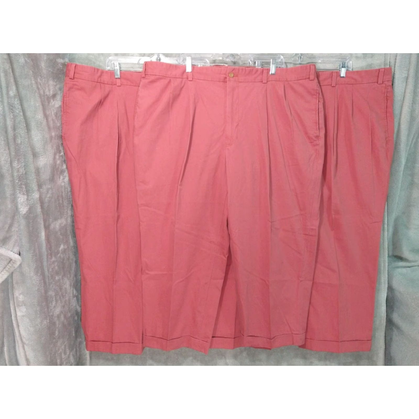 Bills Khakis Bills Khakis Pants Mens 46 x 24 Red Chino M2P Pleated Twill Cotton Lot of 3 Pants Regular Mens 46 Red Chino Size US 30 / EU 46 - 2 Thumbnail