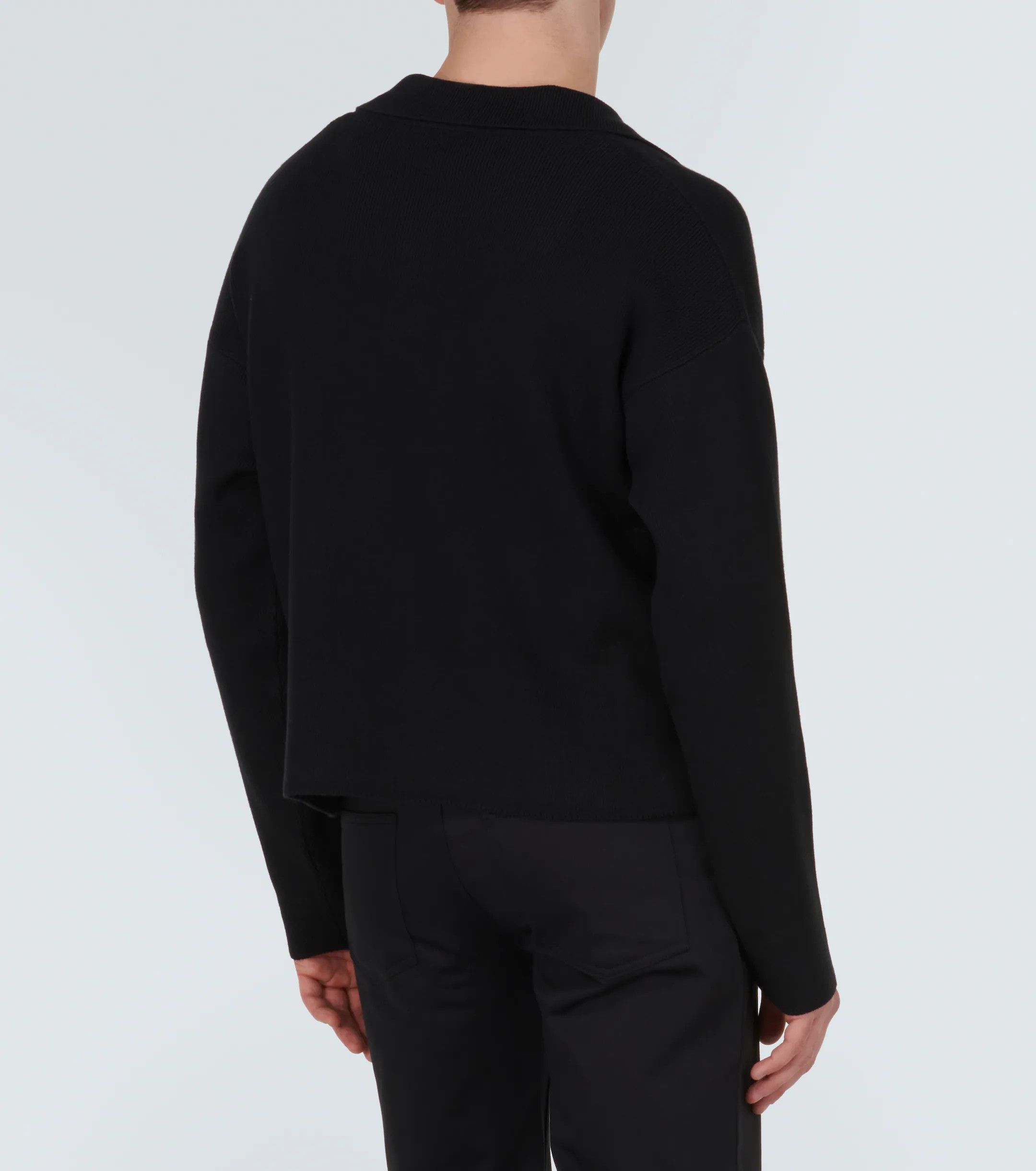 AMI Ami Paris - Ami De Cœur cotton-blend cropped polo Size US S / EU 44-46 / 1 - 3 Thumbnail