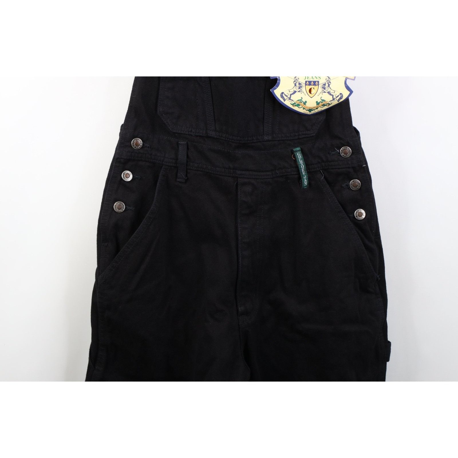 Vintage Deadstock Vintage 90s Streetwear Baggy Denim Jean Shortalls Size 28" / US 6 / IT 42 - 3 Thumbnail