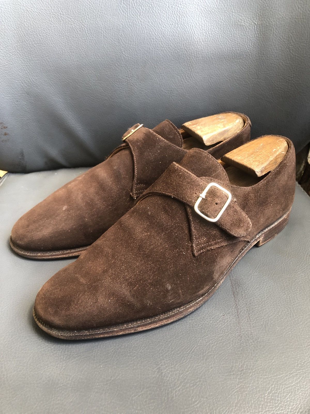 Crockett & Jones Crockett & Jones Malvern Brown Suede Men’s Shoes Sz UK 7.5 E Size US 7.5 / EU 40-41 - 3 Thumbnail