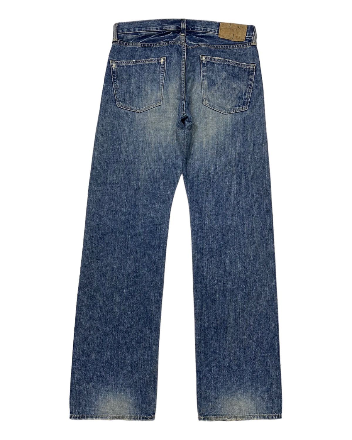 Kapital 🇯🇵 MADE IN JAPAN QUADRO DISTRESS DENIM HELMUT LANG STYLE Size US 32 / EU 48 - 4 Thumbnail