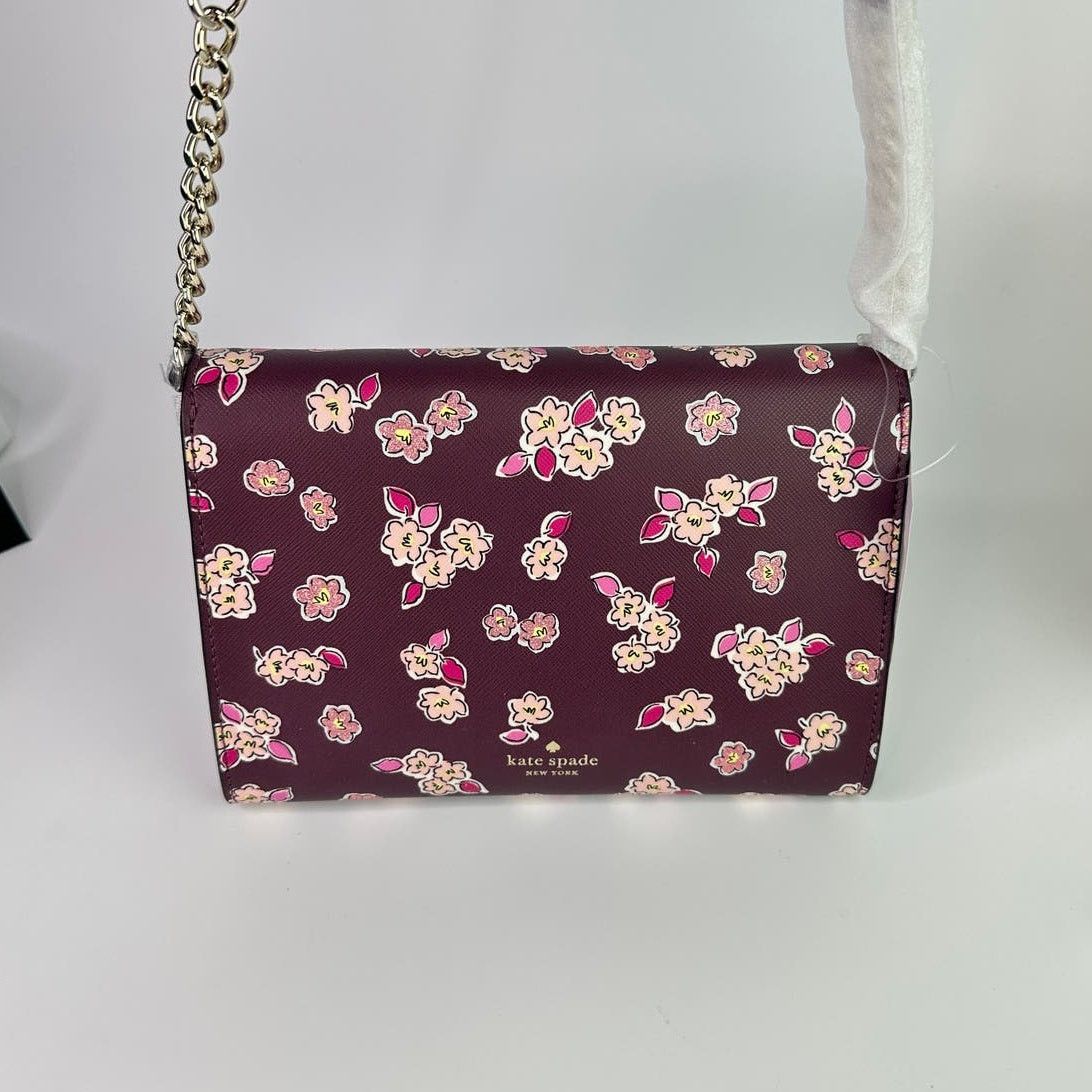 Kate Spade Kate Spade Frosted Floral Tinsel Flap Crossbody Clutch bag Size ONE SIZE - 4 Thumbnail