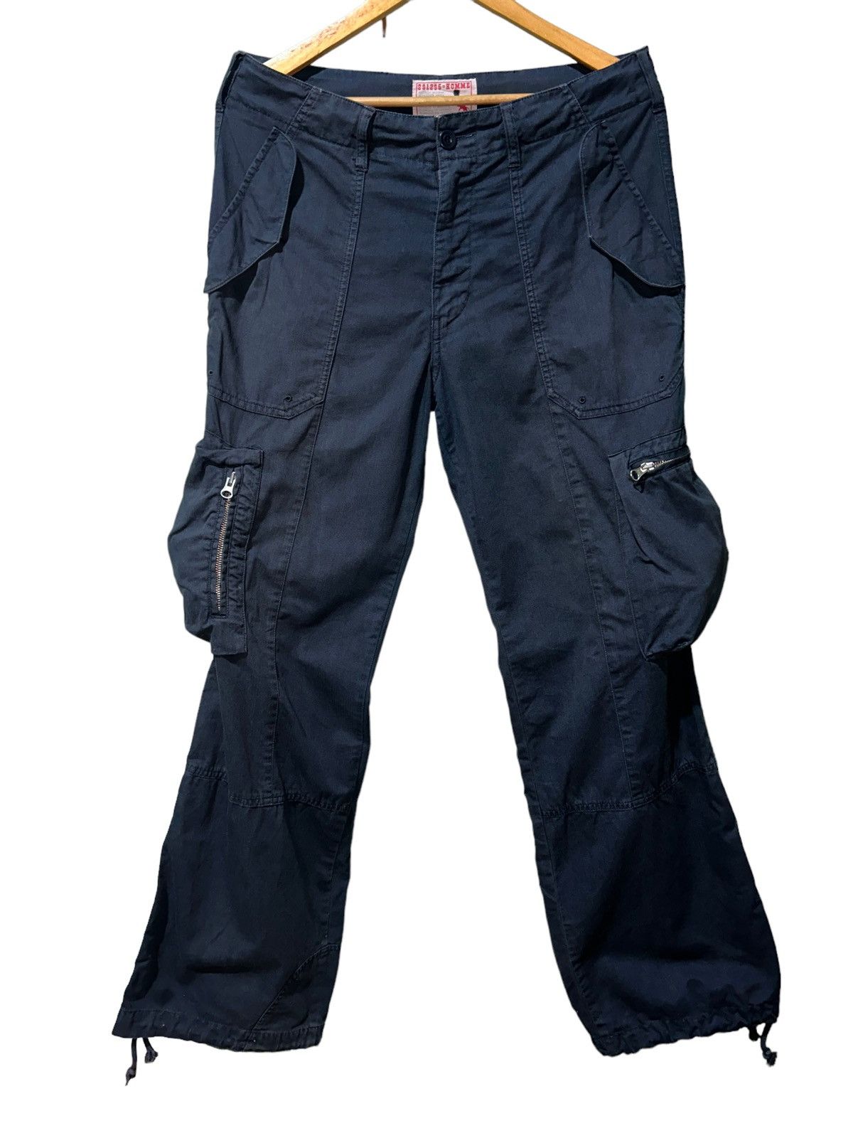 image of Seditionaries 291295 Homme Japan Military Cargo Pants in Navy Blue, Men's (Size 33)