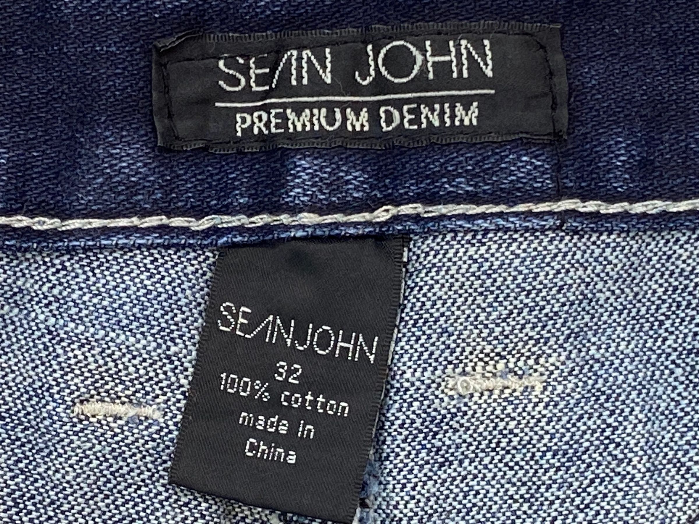 Sean John Sean John Baggy Denim Jeans Embroided Logo Jeans Hip Hop Size US 32 / EU 48 - 11 Thumbnail