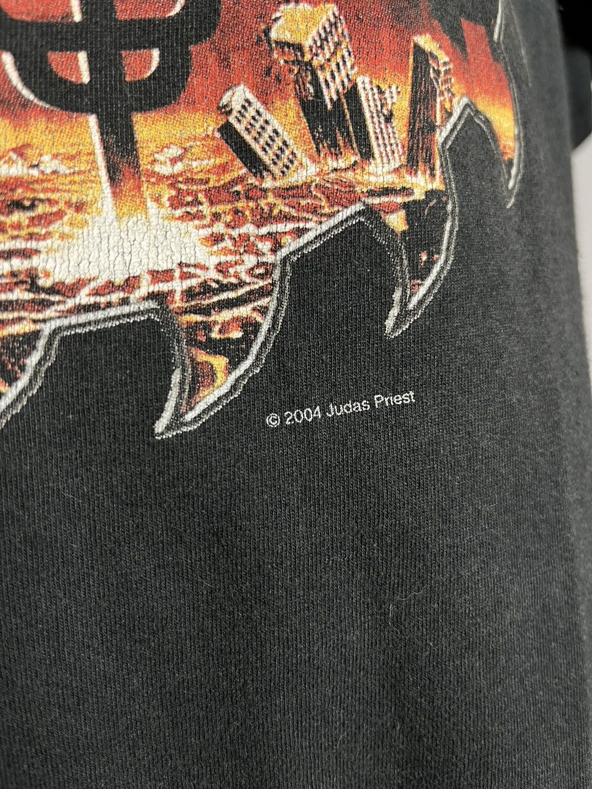 Fruit Of The Loom Judas Priest Pain Killer Tour t-shirt y2k vintage 2004 men's Size US XL / EU 56 / 4 - 5 Thumbnail