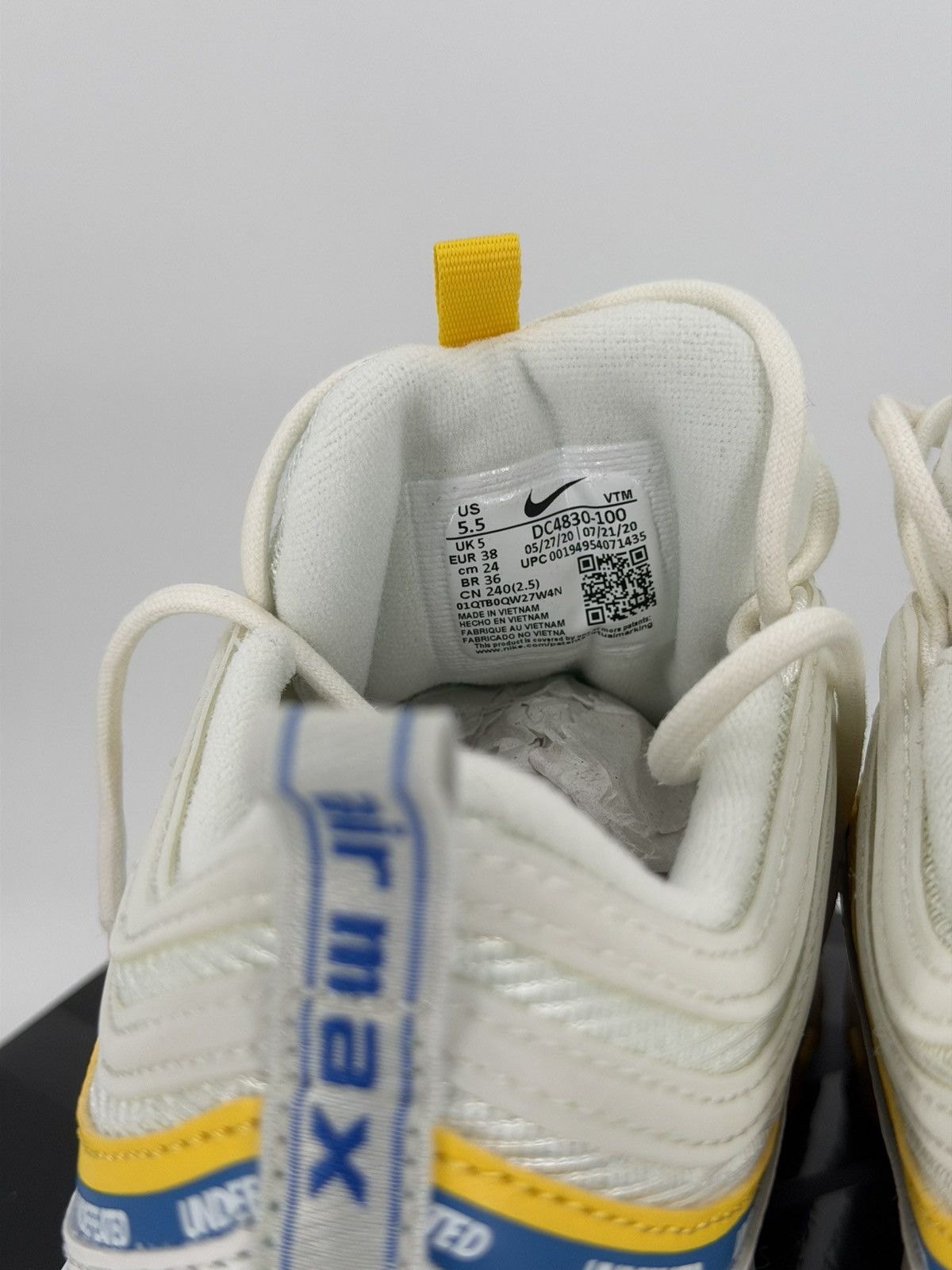 Nike Undefeated × Nike Air Max 97 'UCLA NWT Size US 5.5 / EU 38 - 6 Thumbnail