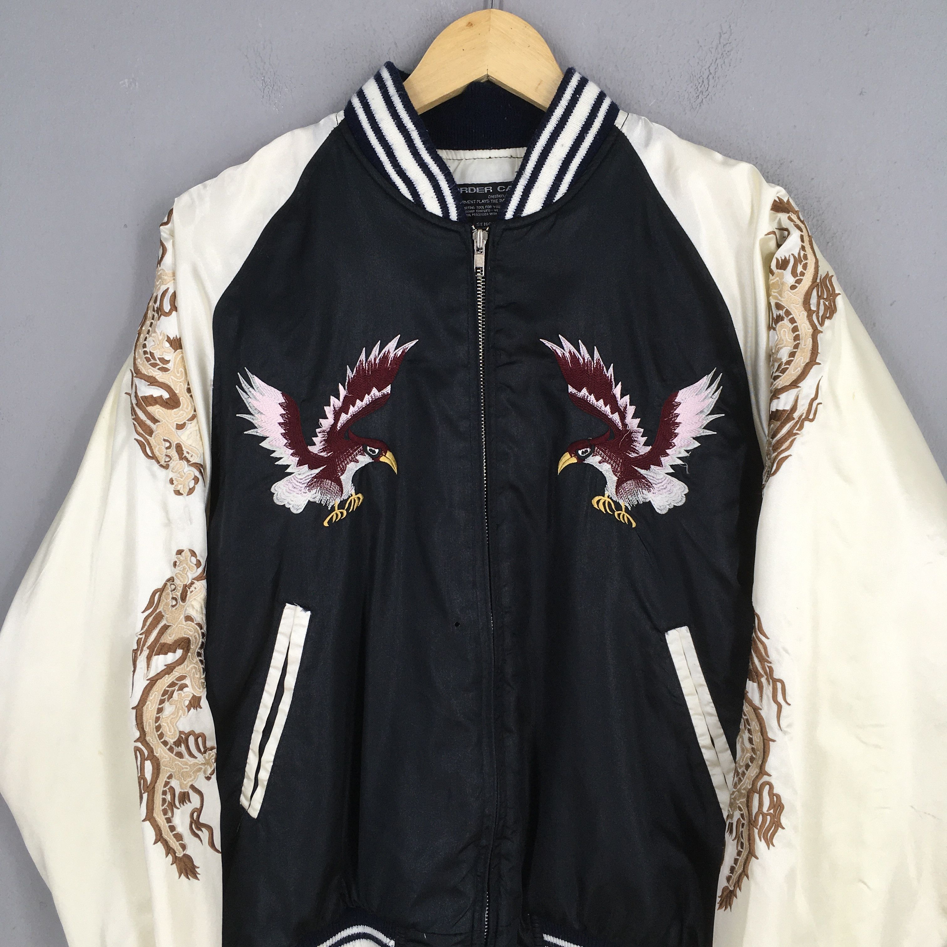 Japanese Brand Vintage 1990s Sukajan Japan Phoenix Eagle Jacket Large Size US L / EU 52-54 / 3 - 2 Thumbnail