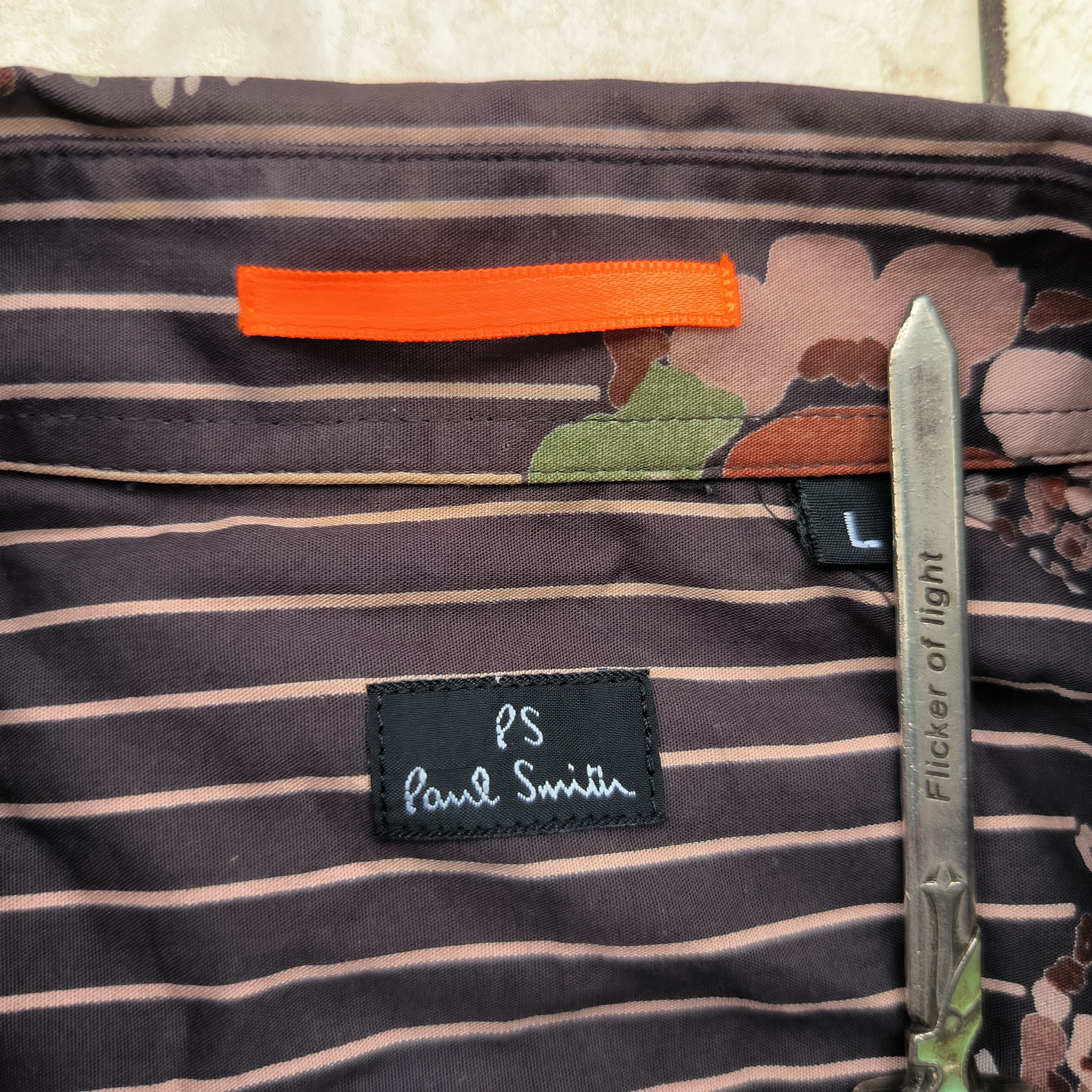 Paul Smith Paul Smith Floral Stripe Shirts Size US L / EU 52-54 / 3 - 3 Thumbnail