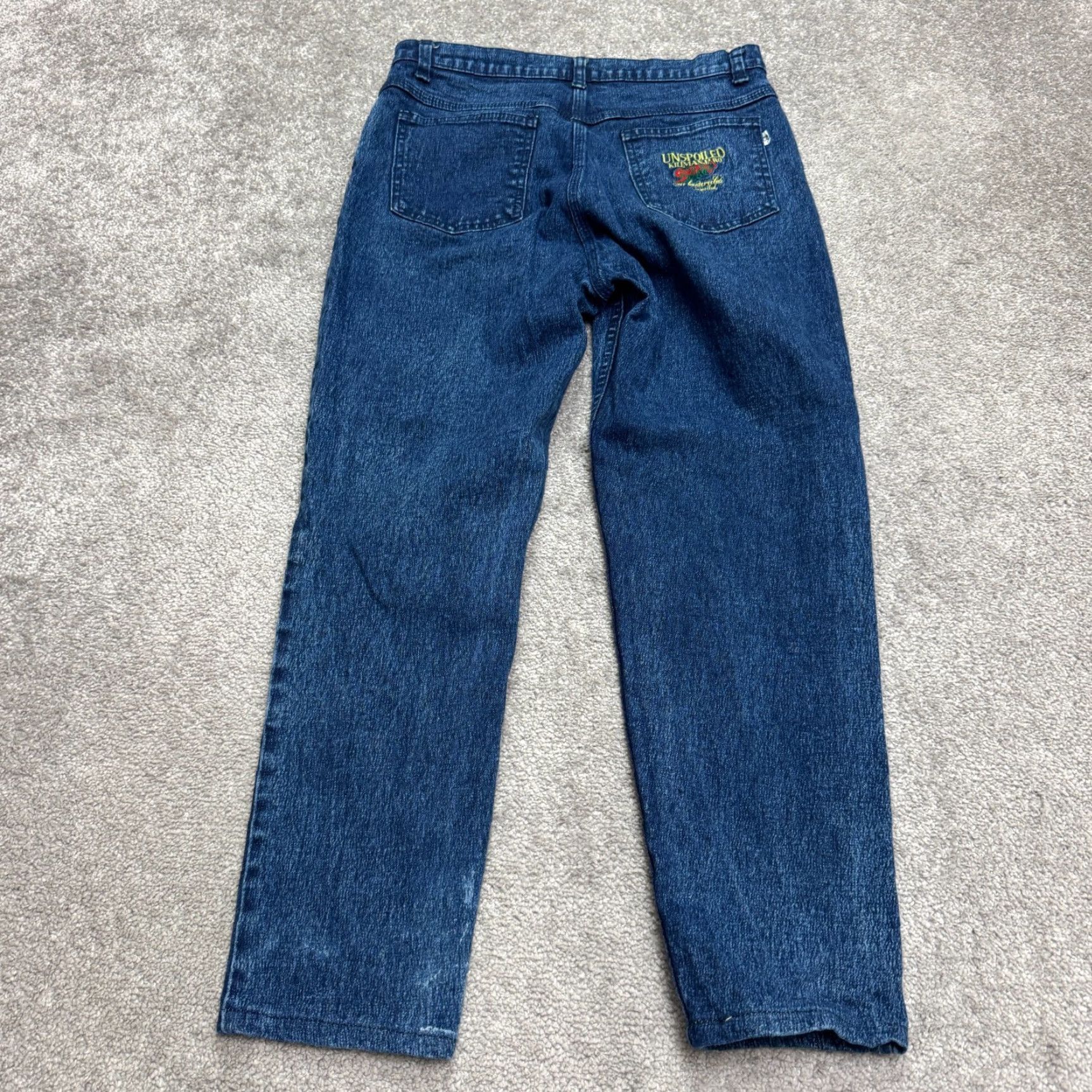 Vintage VINTAGE Unspoiled Kilimanjaro Jeans Womens 34 High Rise Blue 5-Pocket Denim 90s Streetwear Size 24" / US 00 / IT 34 - 2 Thumbnail