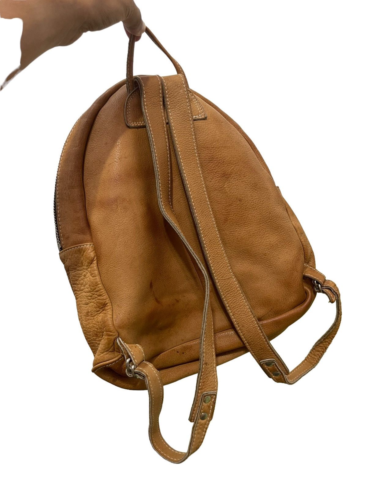 Genuine Leather Full Leather Backpack Unknown Handmade Bag 3🟩 Size ONE SIZE - 4 Thumbnail