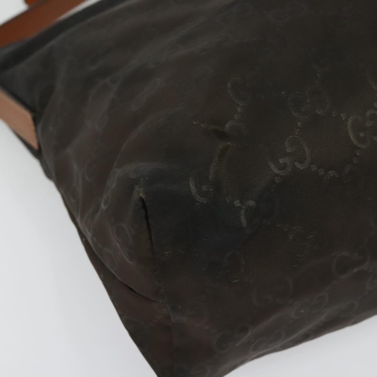 Gucci GUCCI GG Canvas Shoulder Bag Nylon Black Silver Size ONE SIZE - 10 Thumbnail