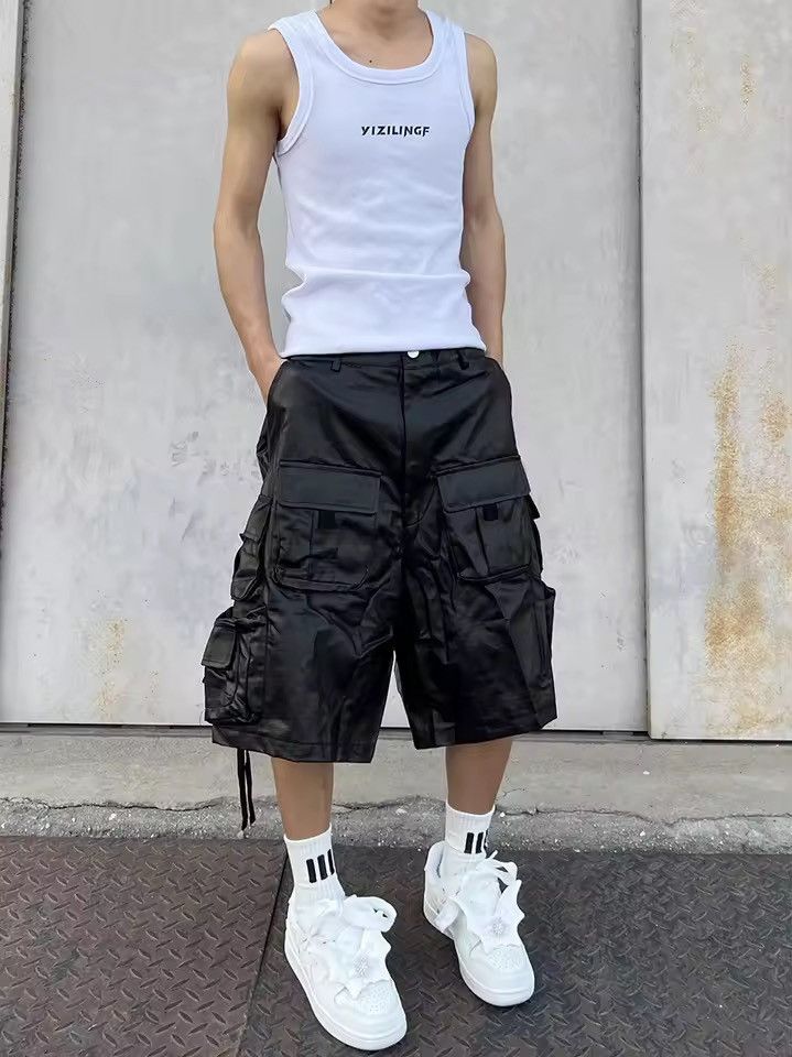 Other Streetwear Baggy Designer Black Loose Waterproof Shorts Size US 30 / EU 46 - 2 Thumbnail