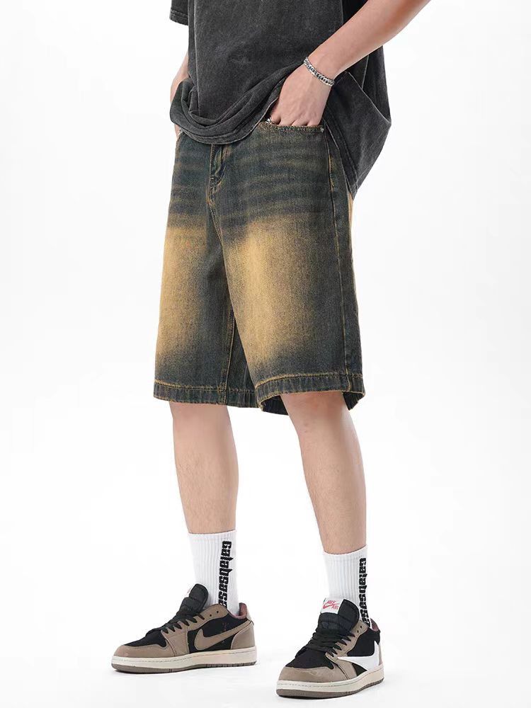 Japanese Brand × Vintage Washed vintage baggy denim shorts Size US 32 / EU 48 - 3 Thumbnail