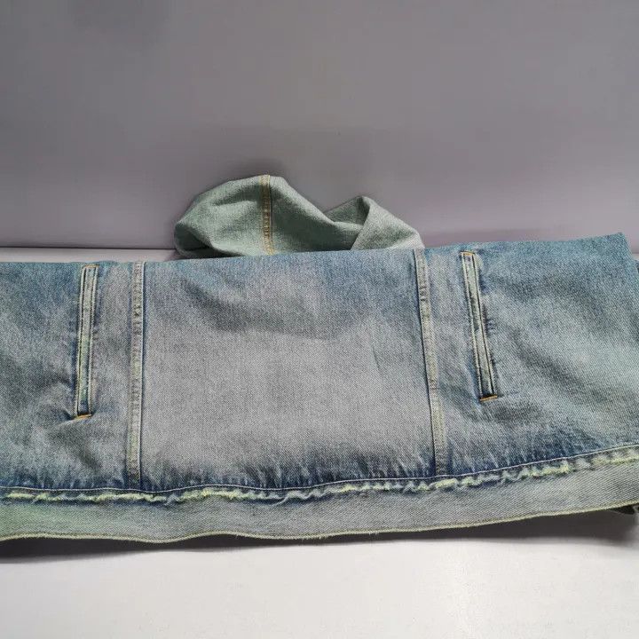 Balenciaga Balenciaga Denim Long Sleeve Hoodie Jacket 0079-2507 Size US M / EU 48-50 / 2 - 3 Thumbnail