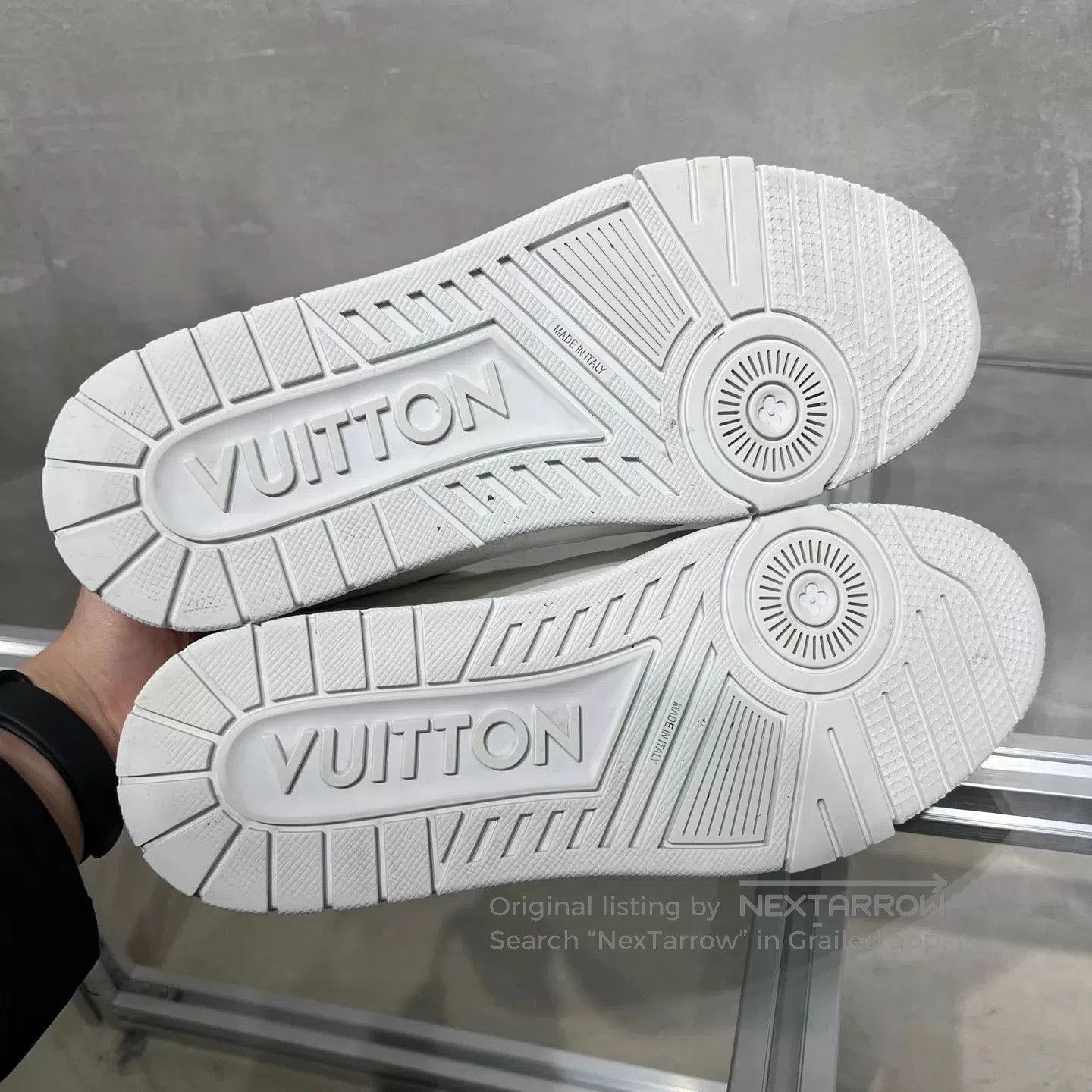 Louis Vuitton White Low-Top Sneakers Size 8. Size US 8 / EU 41 - 7 Thumbnail