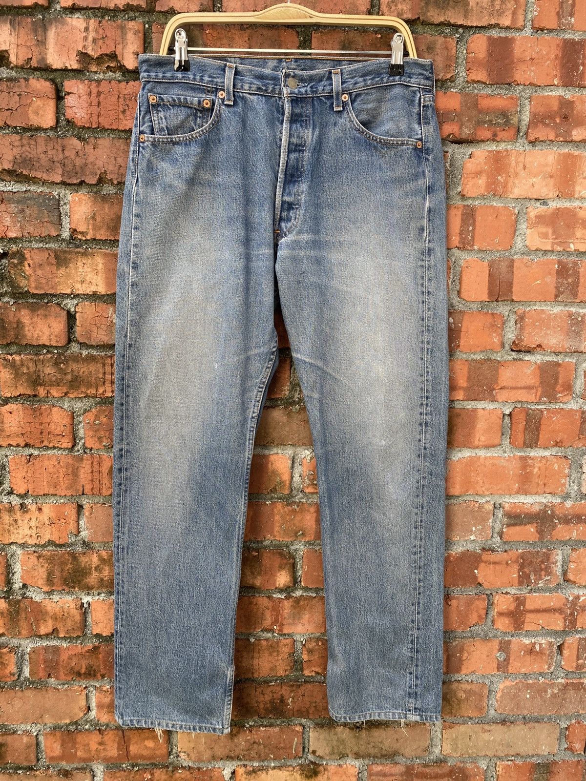 Levi's × Levi's Vintage Clothing × Vintage W34x31 vintage levi's 501 made in USA 90s Size US 34 / EU 50 - 1 Thumbnail
