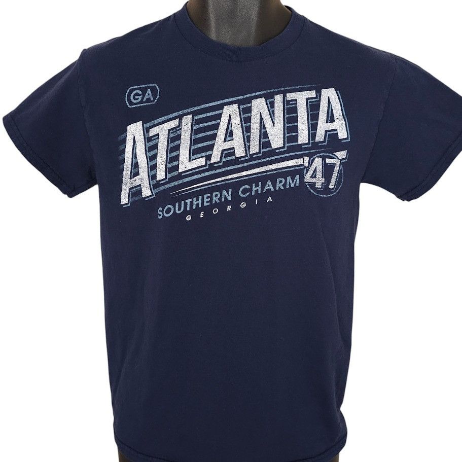 Gildan Atlanta Georgia T Shirt Mens Size Small Blue Southern Charm Size US S / EU 44-46 / 1 - 1 Thumbnail