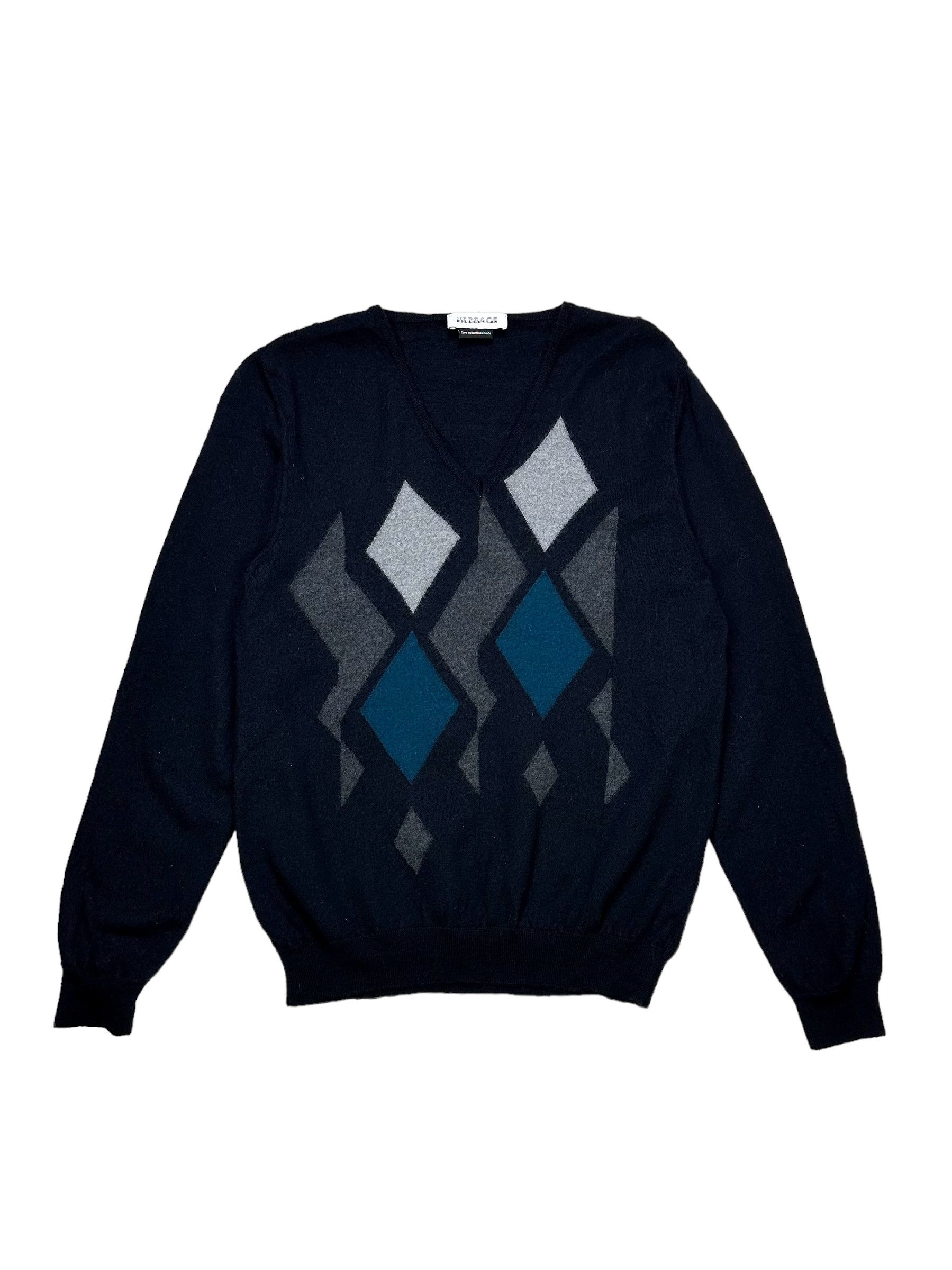 Versace Versace Collection Rhombus Lana wool sweater Size US M / EU 48-50 / 2 - 1 Thumbnail