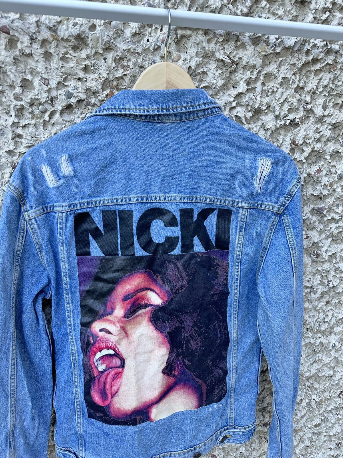 H&M Hm x Nicki Minaj denim jeans trucker jacket Size US S / EU 44-46 / 1 - 2 Thumbnail